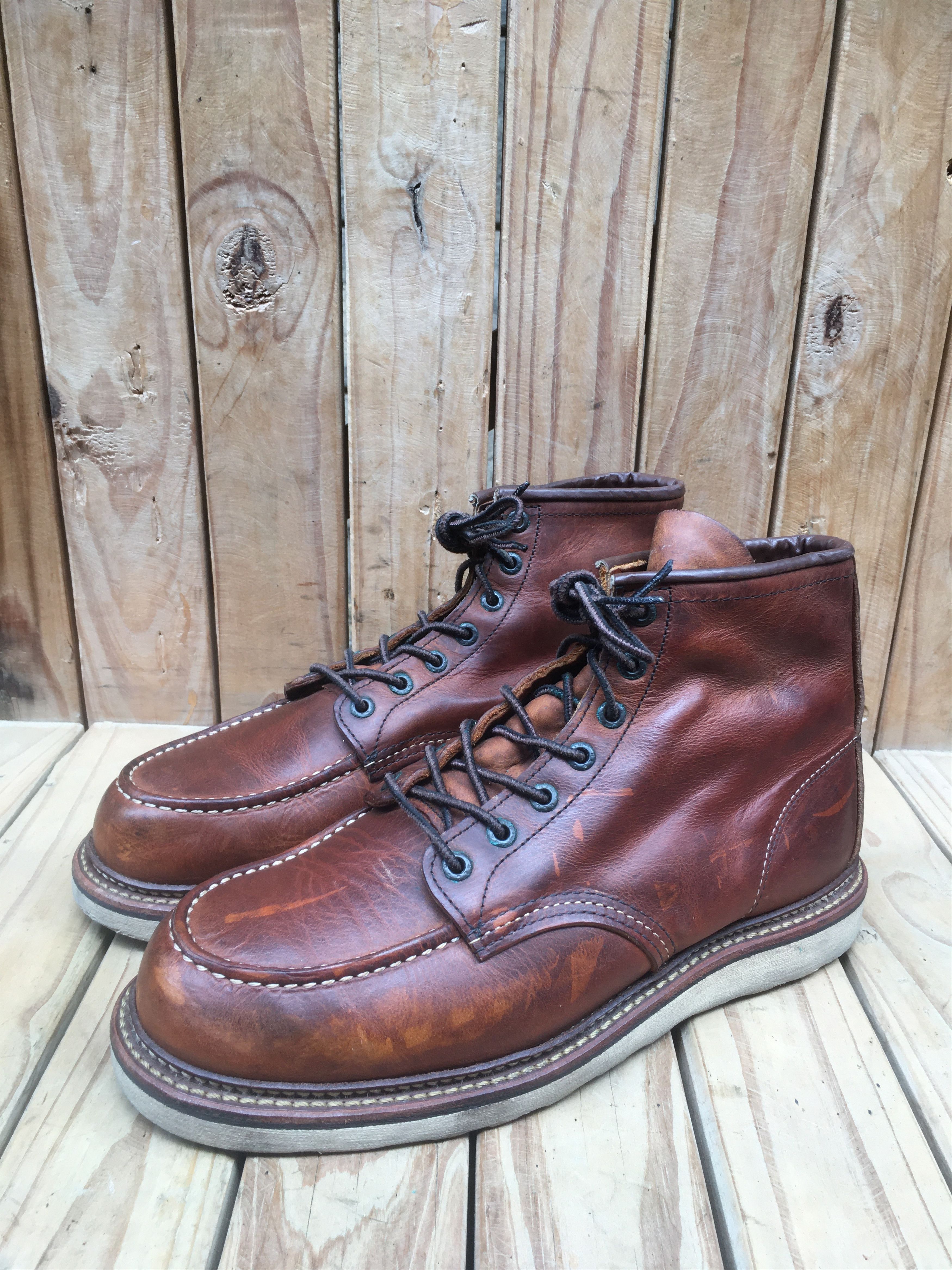 Red Wing Red Wing 1907 Copper Rough Brown Boots Size USA 9.5 D