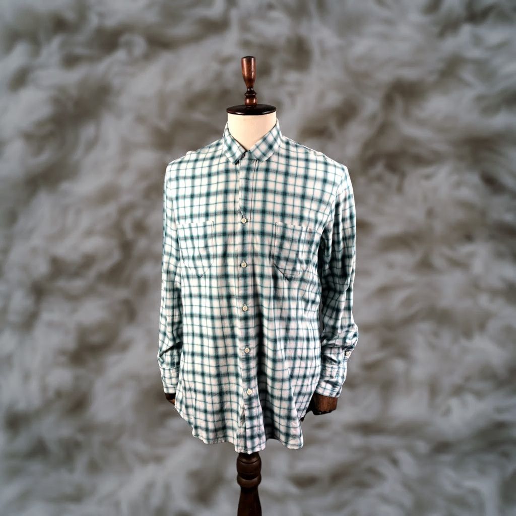 Diesel Diesel Black Gold Men's Shirt XL White Cotton Check Drop Tail Button-Up Casual Size US XL / EU 56 / 4 - 1 Thumbnail