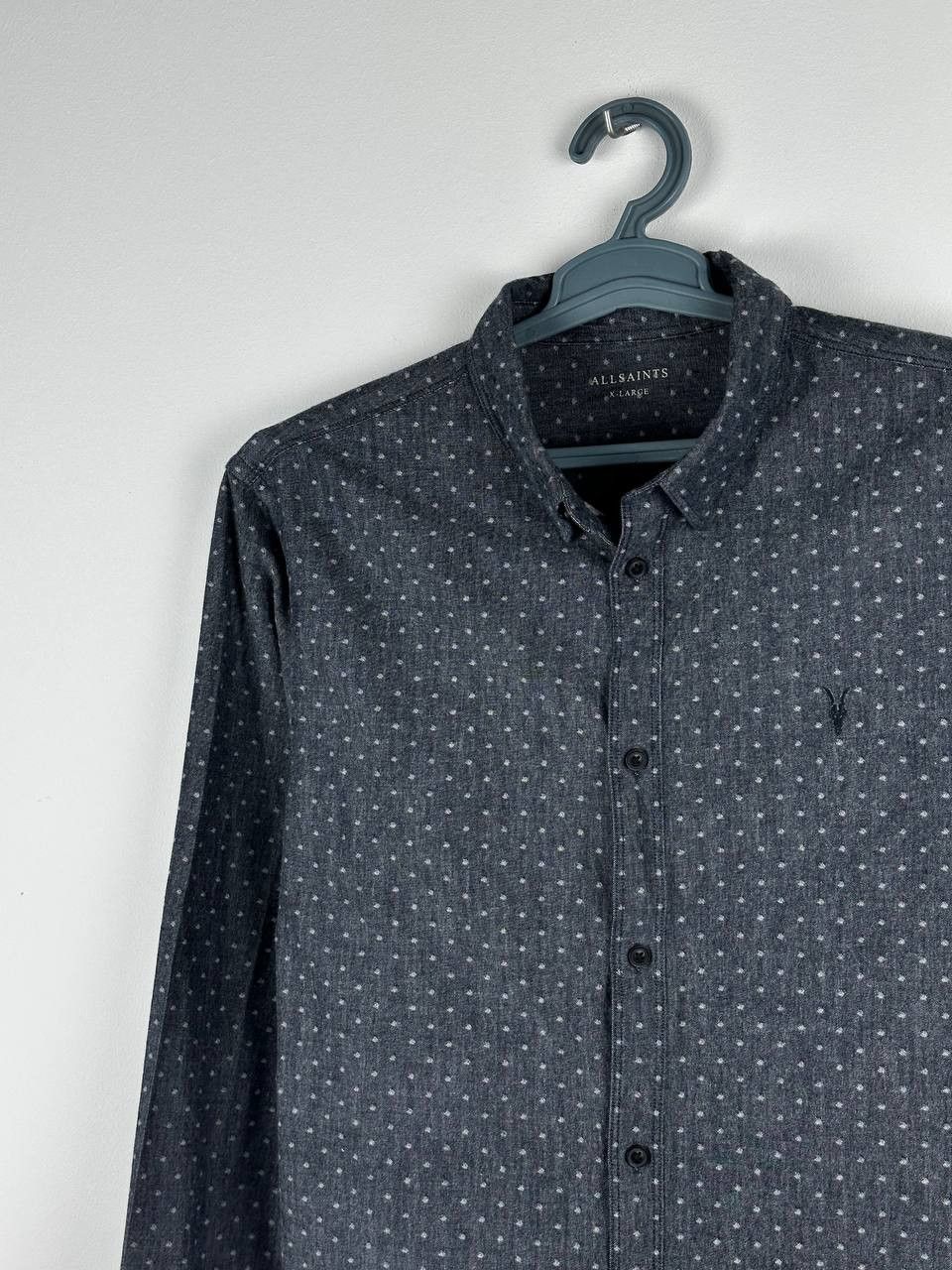 Allsaints Allsaints Dots Print Shirt Casual Formal Size XL Size US XL / EU 56 / 4 - 1 Thumbnail