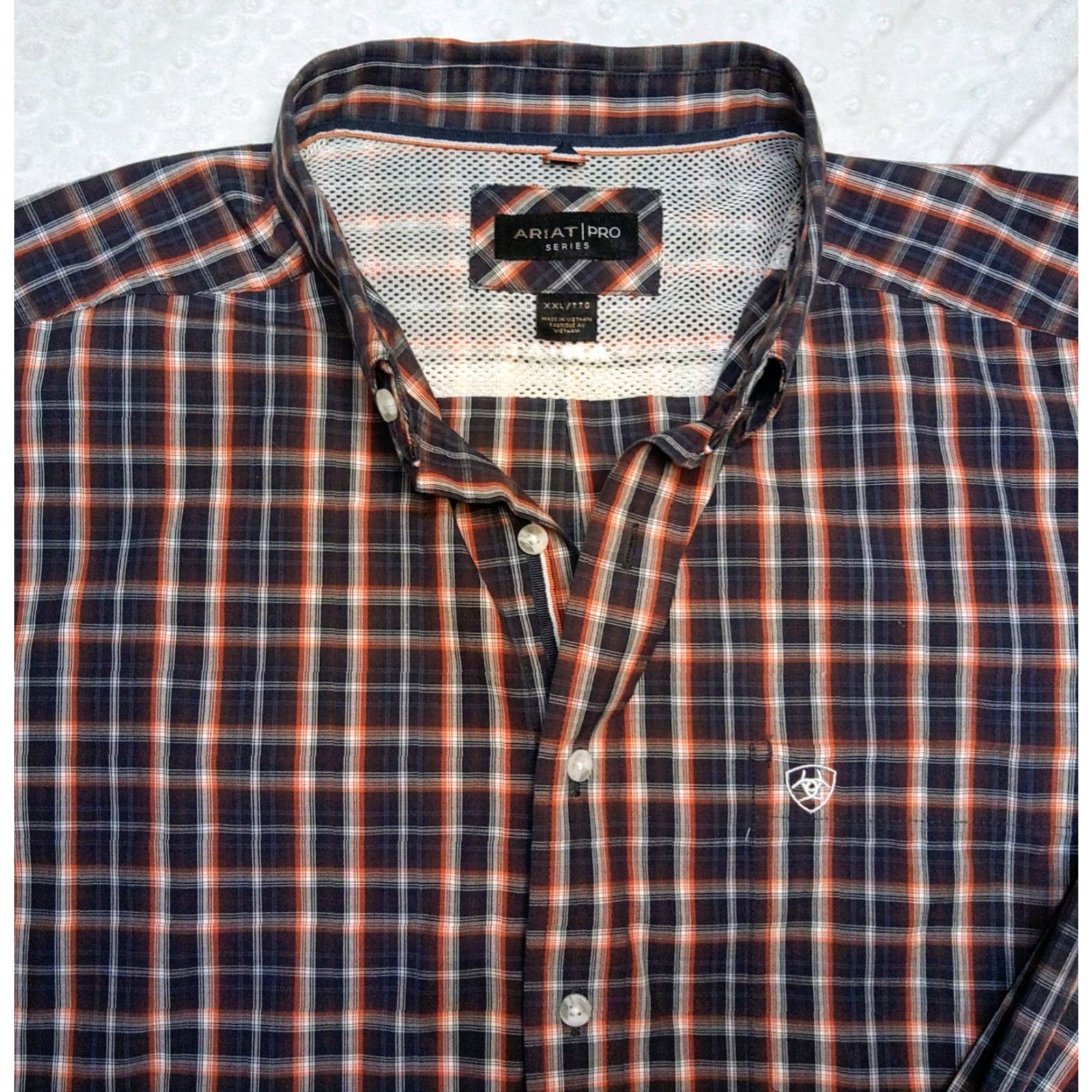Ariat Ariat Pro Series Shirt Mens 2XL Red & Blue Plaid Button-Down Western Rodeo Size US XXL / EU 58 / 5 - 5 Thumbnail