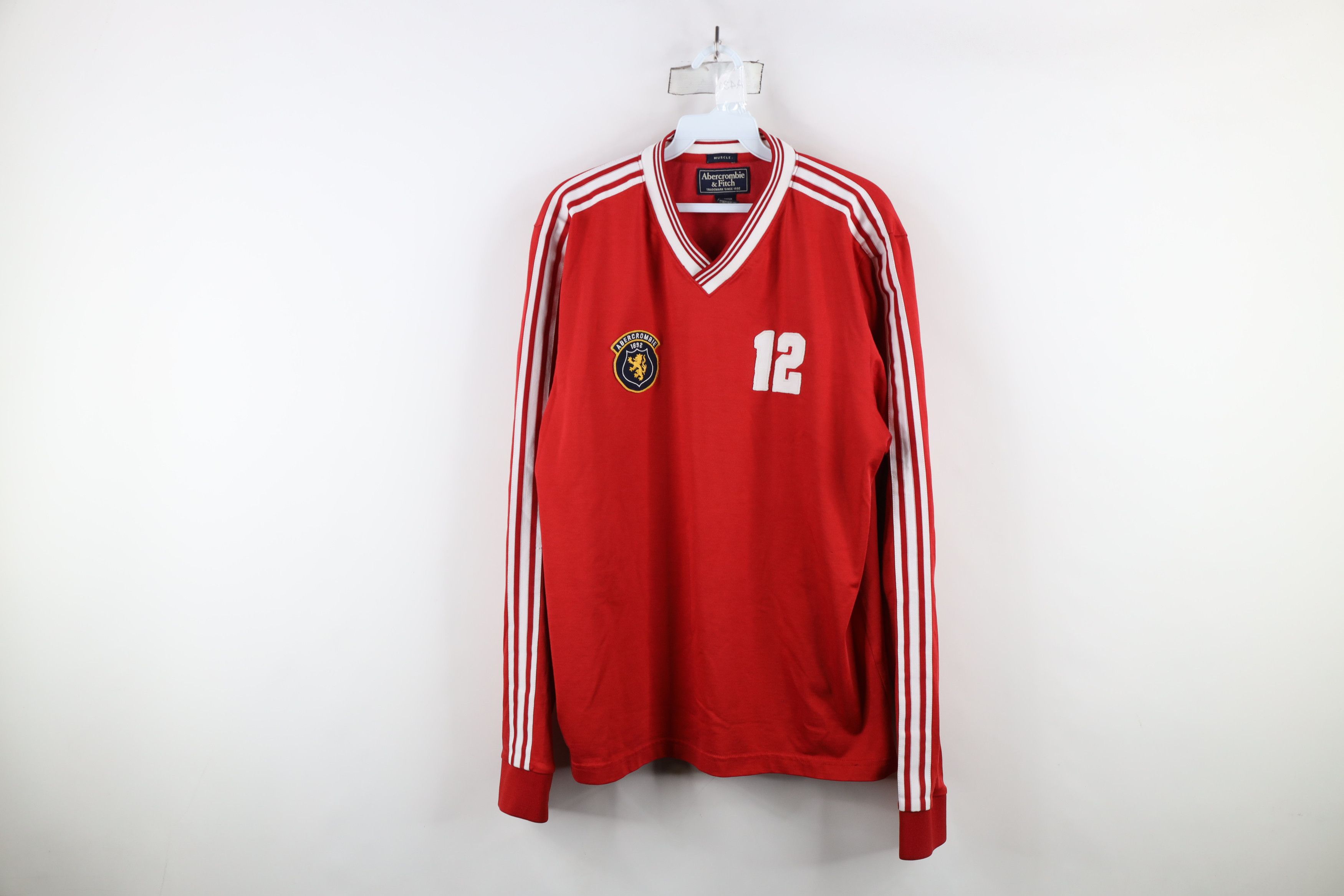 Abercrombie & Fitch × Vintage Vintage 90s Y2K Abercrombie & Fitch Long Sleeve Jersey Size US L / EU 52-54 / 3 - 1 Thumbnail