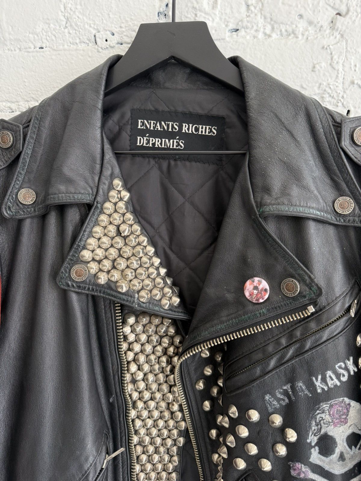 Enfants Riches Deprimes ERD 1 of 1 Hand Painted by Henri Leather Battle Jacket Size US L / EU 52-54 / 3 - 5 Thumbnail