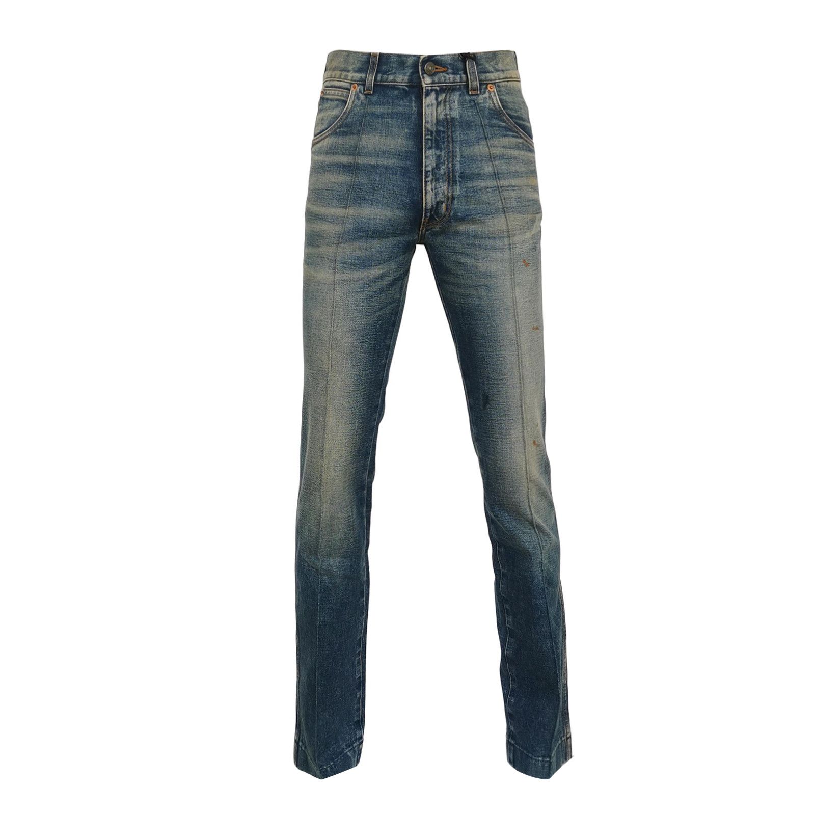 Gucci Gucci Distressed Logo Patch Denim Jeans 30 Size US 30 / EU 46 - 1 Thumbnail