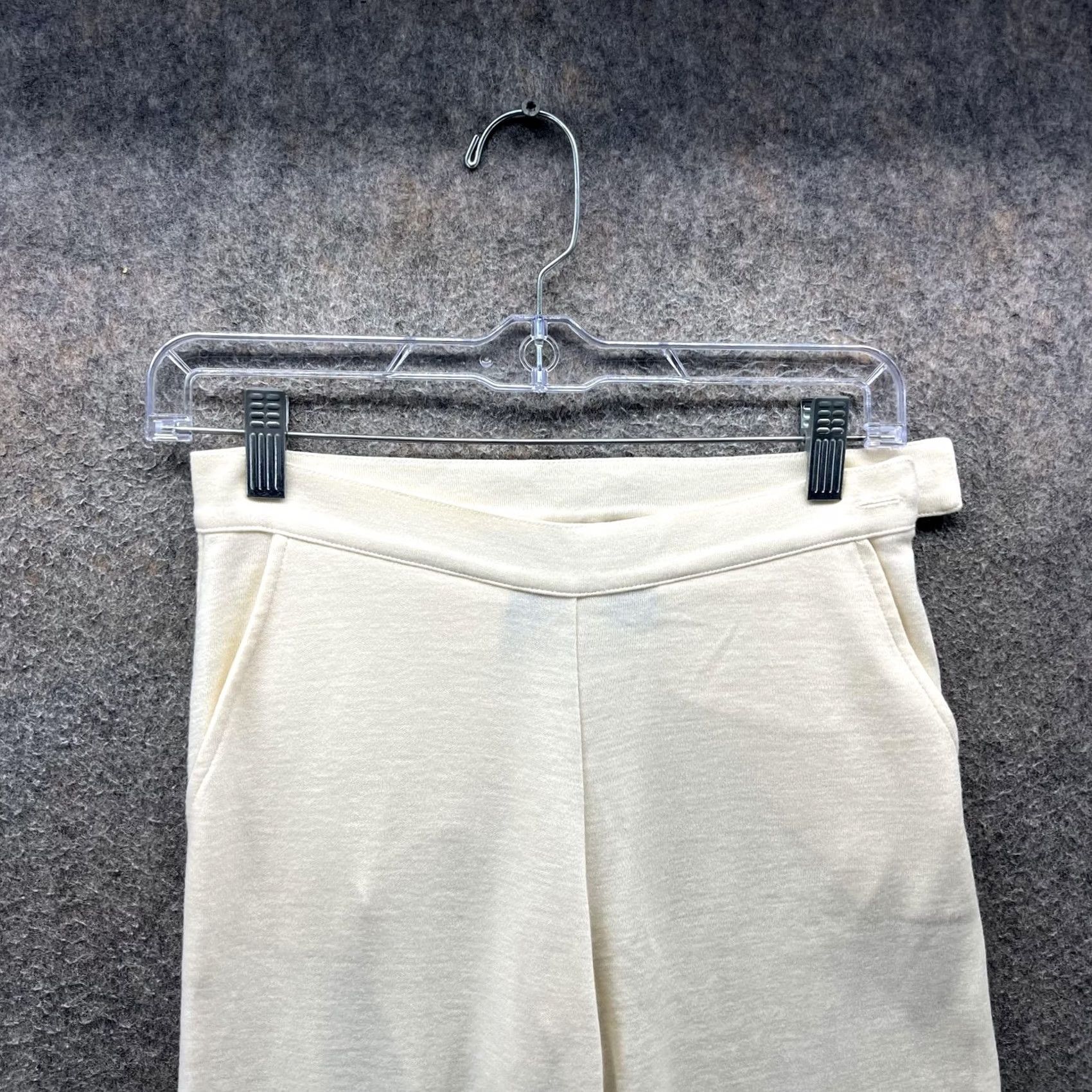 Ralph Lauren Lauren Ralph Lauren Pants Womens P/P Petite White Knit Straight Leg Wool Blend Pants Size 28" / US 6 / IT 42 - 3 Thumbnail
