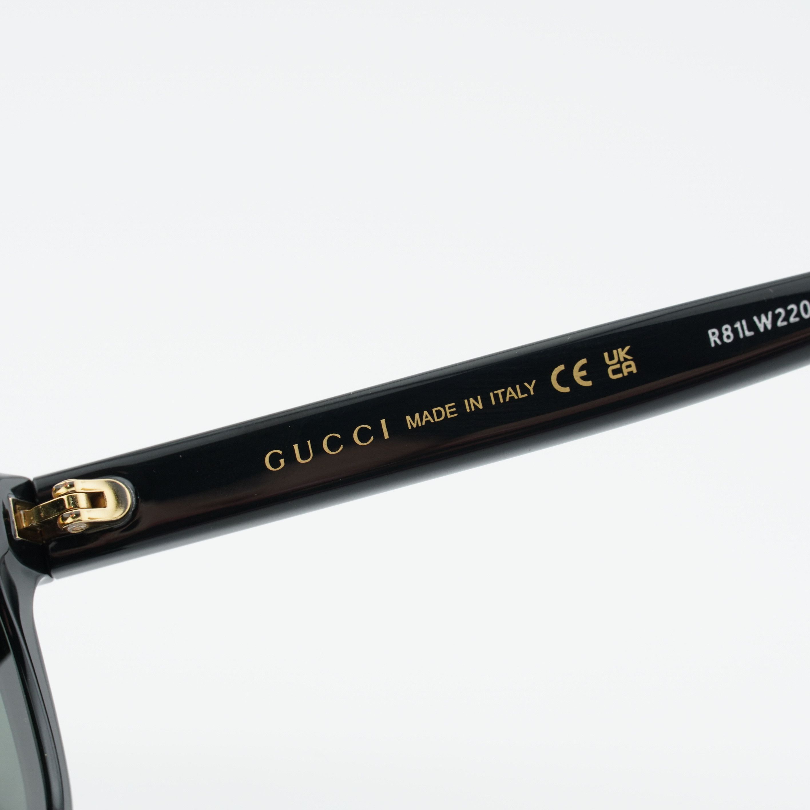 Gucci Gucci GG1985S 001 Sunglasses Black Square Frame, Grey Lenses Size ONE SIZE - 4 Thumbnail