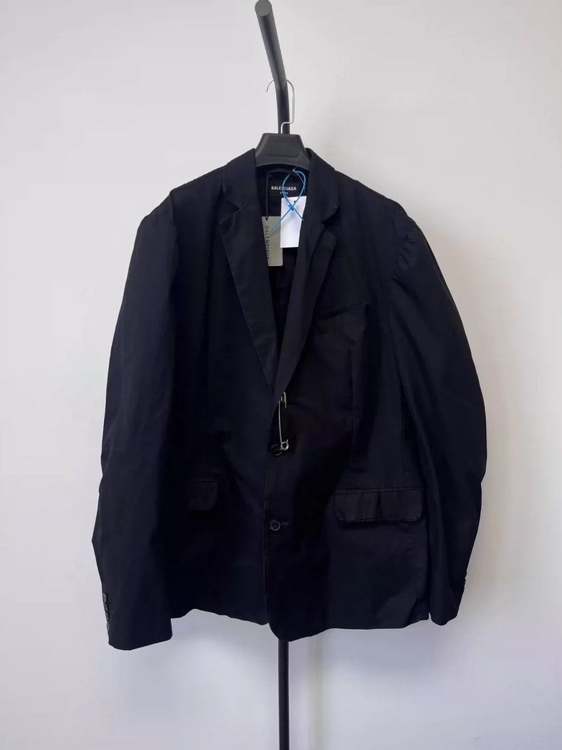 Balenciaga Balenciaga Solid Paper Clip Casual Long Sleeve Blazer Size US S / EU 44-46 / 1 - 1 Thumbnail