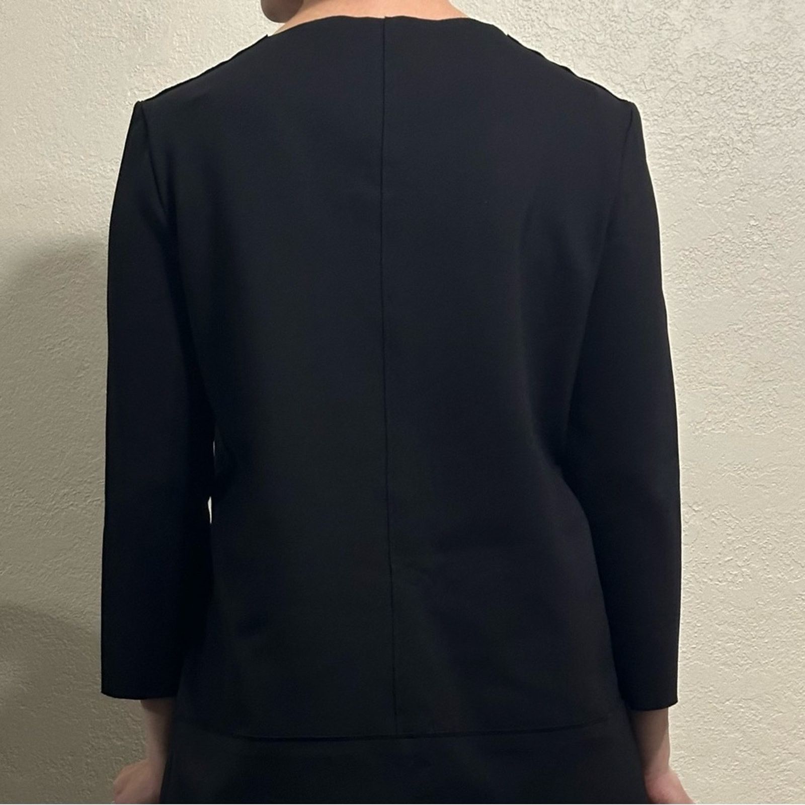 The Row auth Marina Scuba Mini Dress Black XS Double Front Pockets Size XS / US 0-2 / IT 36-38 - 10 Thumbnail