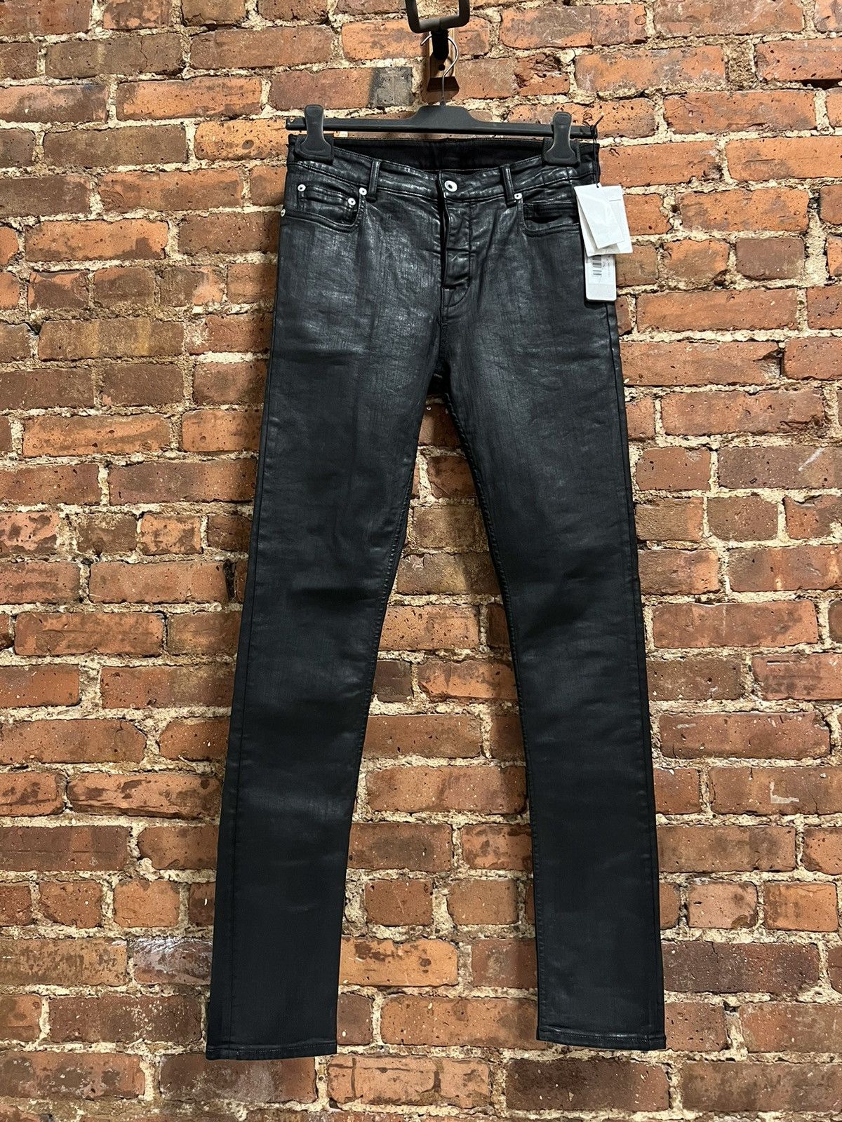 Rick Owens × Rick Owens Drkshdw Rick Owens sbw black waxed tyrone 