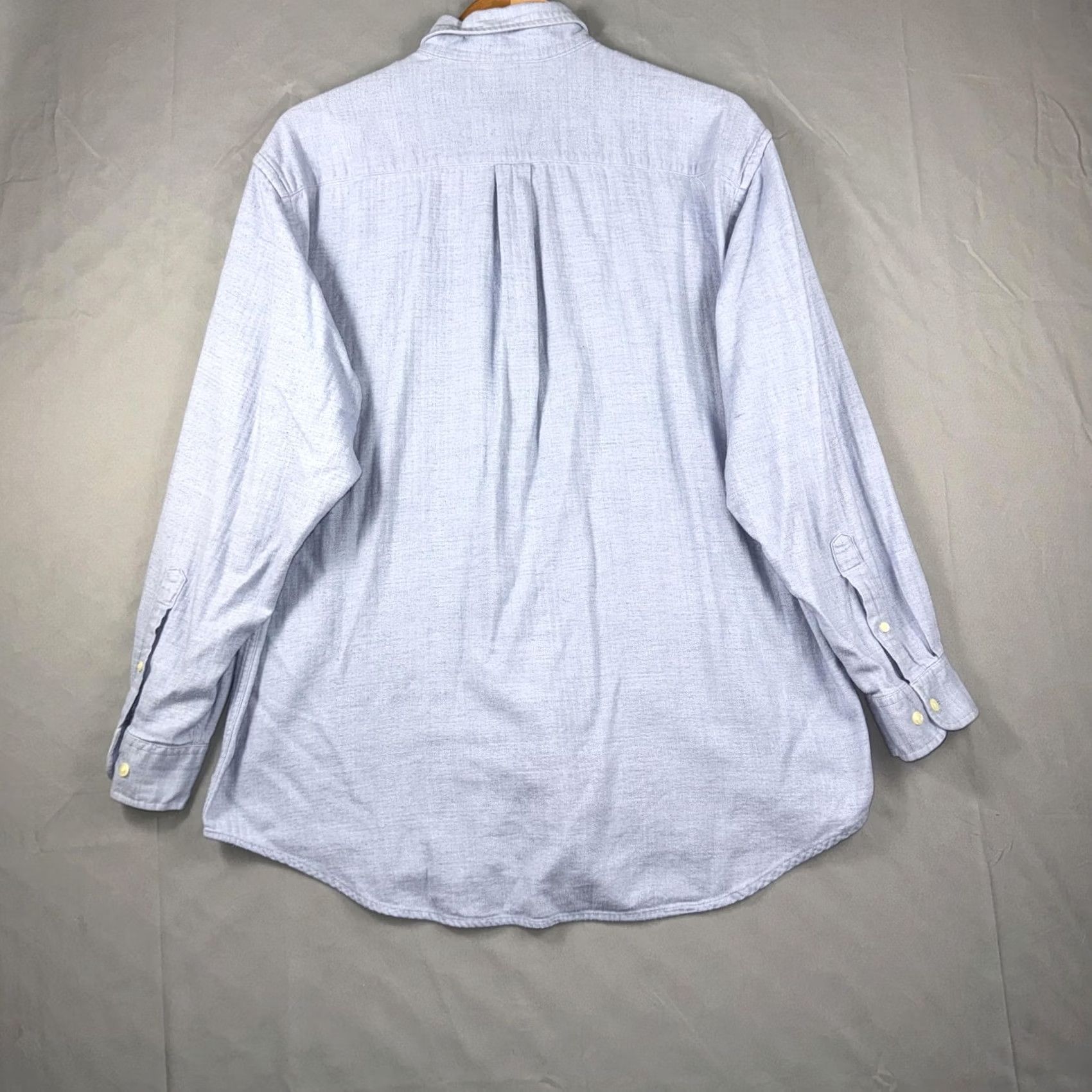 Brooks Brothers VINTAGE Brooks Brothers Shirt Mens L Blue Herringbone Cotton Button-Down Size US L / EU 52-54 / 3 - 2 Thumbnail