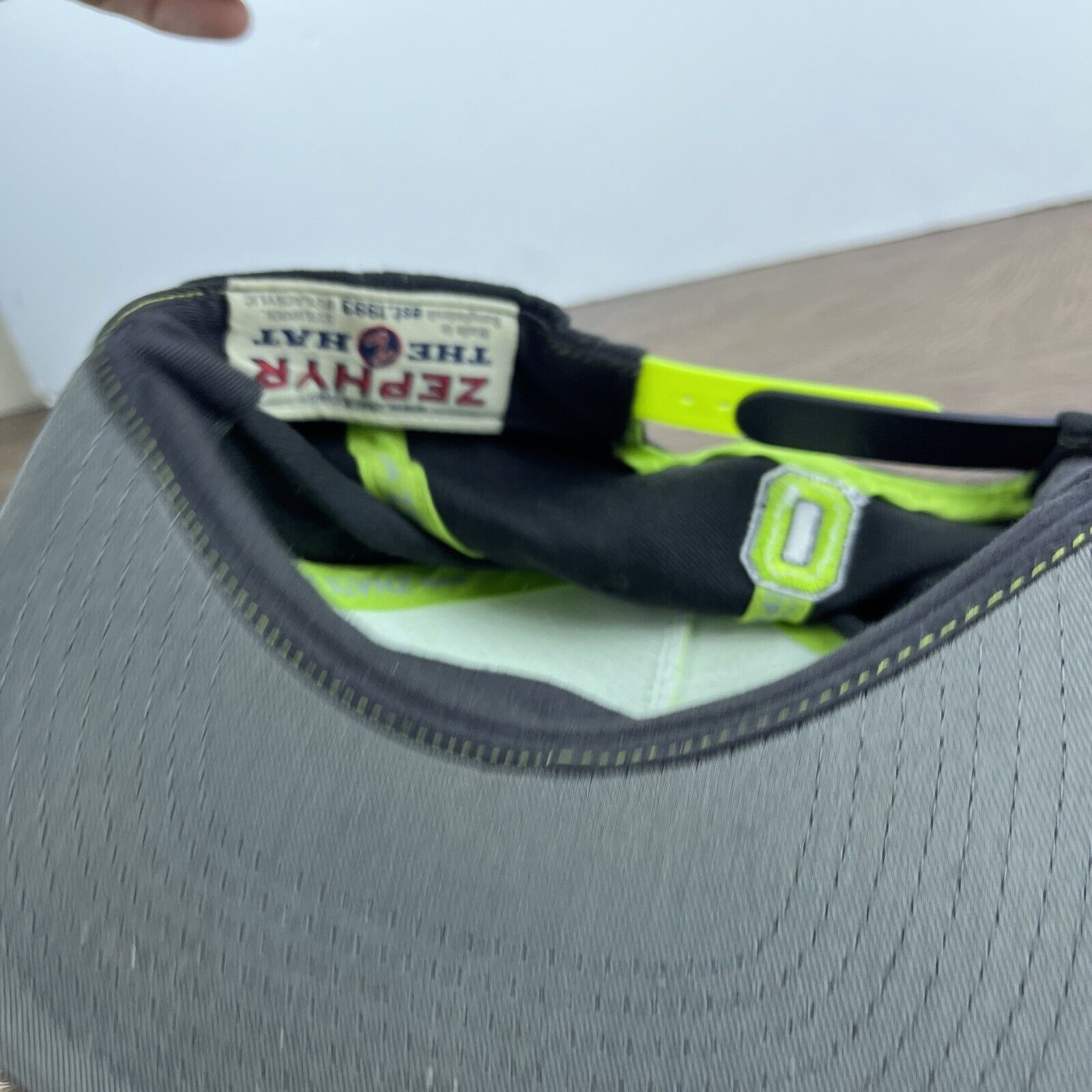 Other Oregon Ducks Gray Green Hat Snapback Green Adjustable Hat Ad Size ONE SIZE - 12 Thumbnail