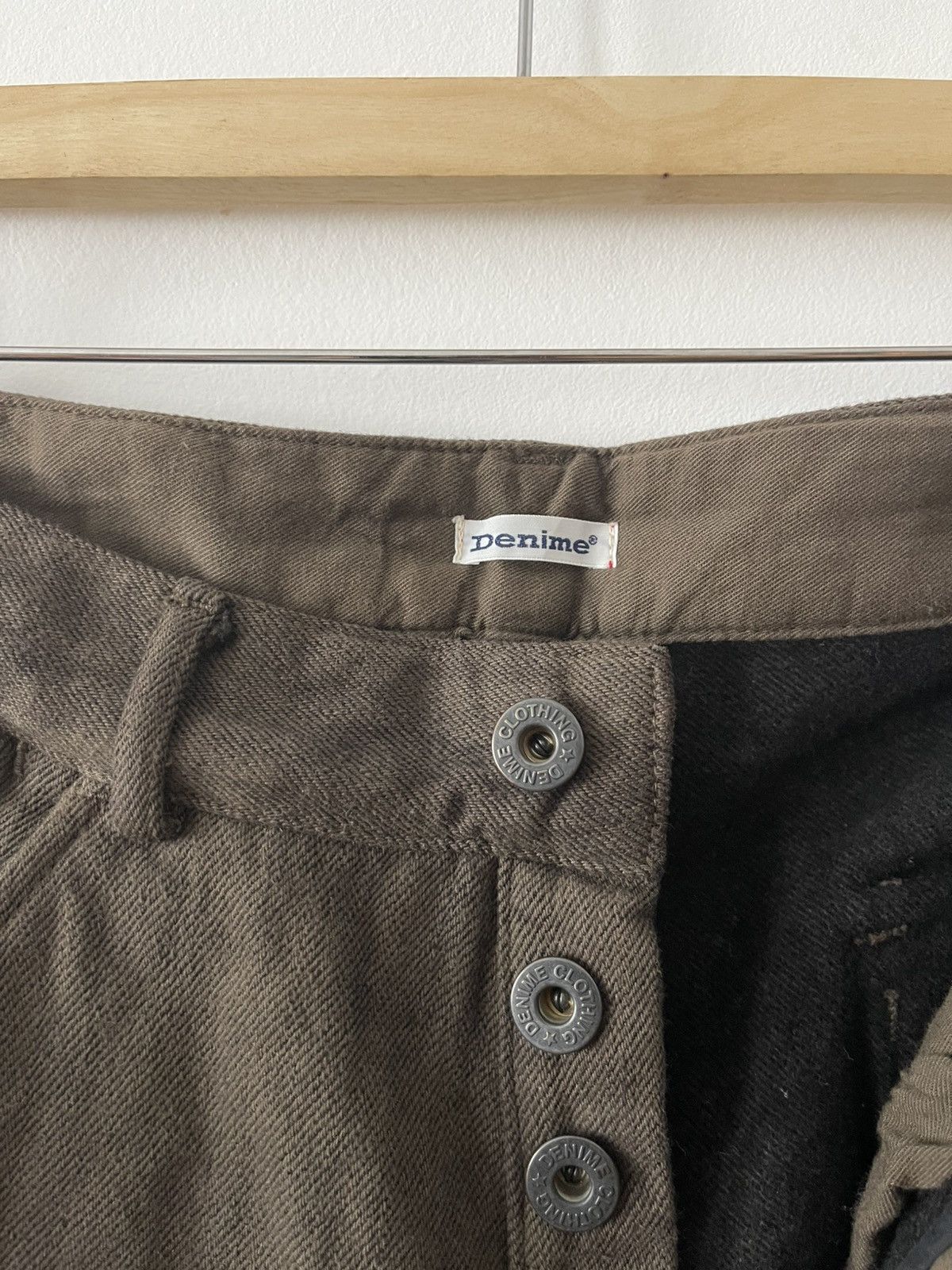 Denime Rare Vintage DENIME Union Made Wool Flap Pocket Button Fly Size US 29 - 14 Thumbnail