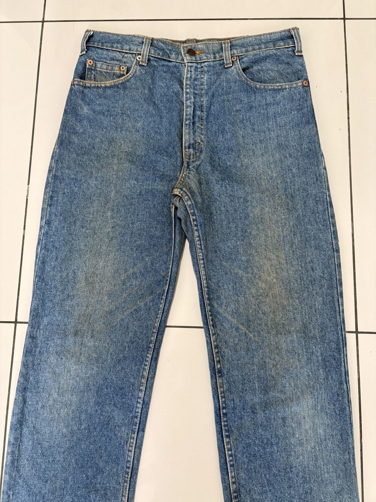 Levi's Vintage Clothing Levi’s 510 Indigo Blue Distressed Jeans Denim (USA) Size US 33 - 5 Thumbnail