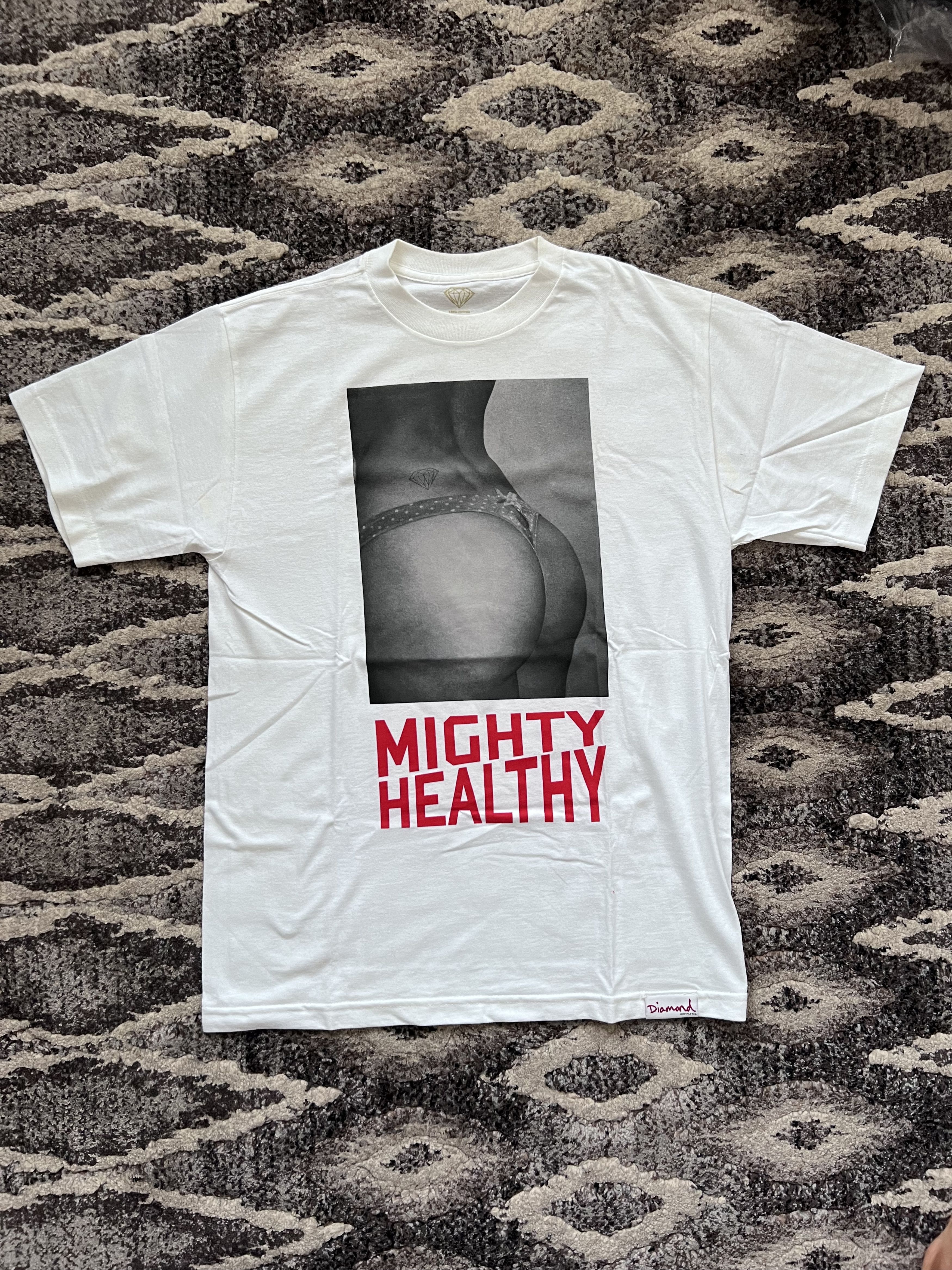 Mighty Healthy Vintage Might Healthy T-Shirt in White Size US M / EU 48-50 / 2 - 1 Thumbnail