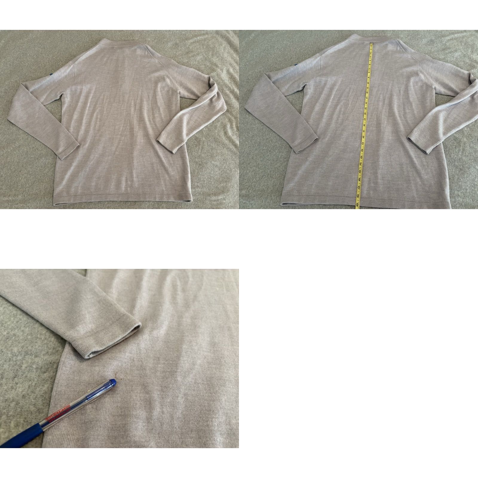 Peter Millar Peter Millar Sweater Pullover XL Mens Wool Gray Golf Merino Wool Quarter Zip Size US XL / EU 56 / 4 - 8 Thumbnail