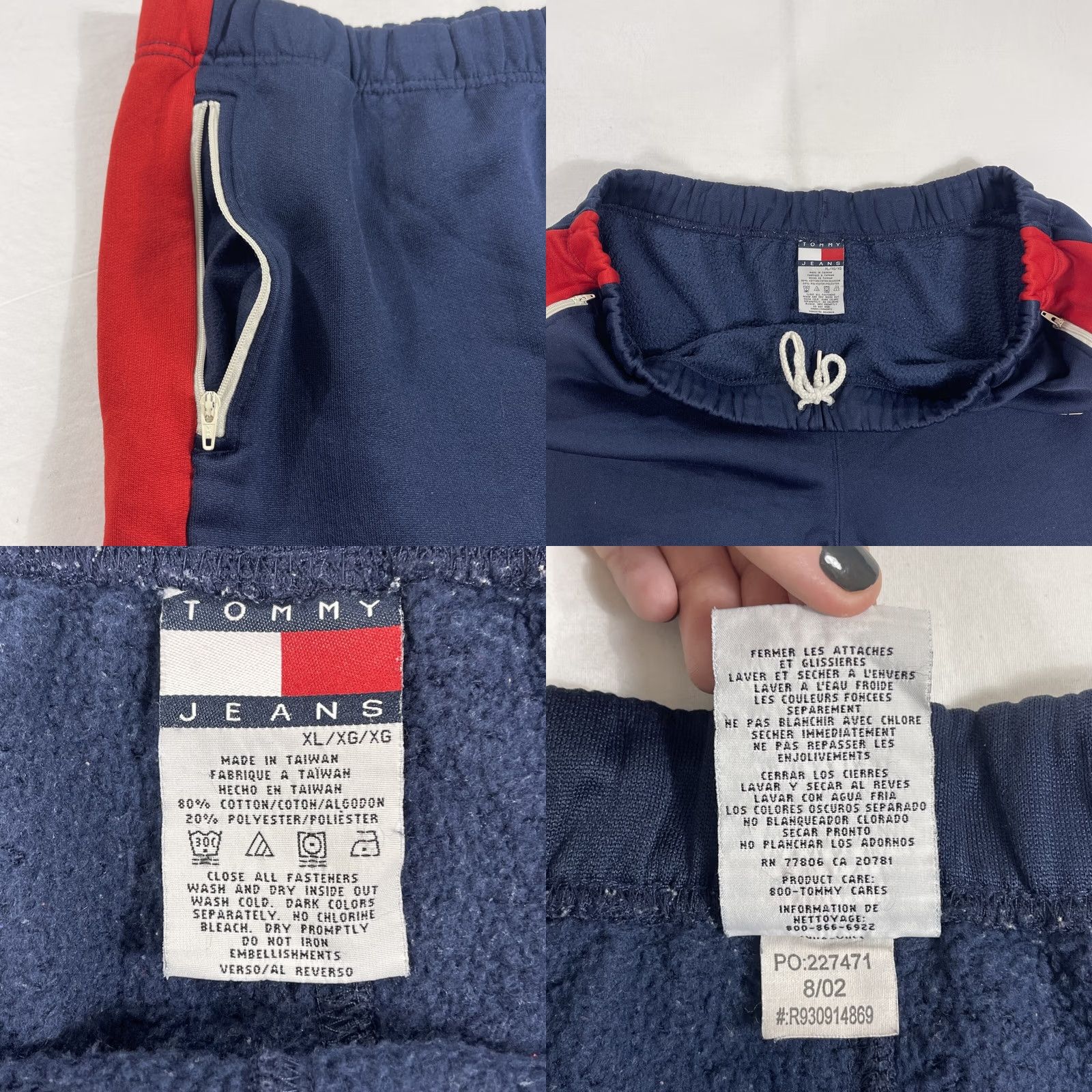 Tommy Hilfiger VINTAGE Tommy Hilfiger Jeans XL Joggers Pants Denim Drawstring Pockets Ankle 90s Athletic Mens Size US 36 / EU 52 - 9 Thumbnail