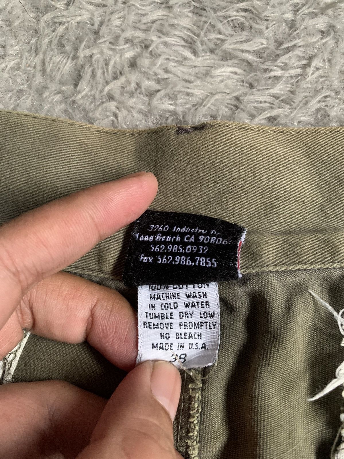 Vintage Vintage 90s Sunfade The Vandals Punk Erd Grunge Cargo Pants Size US 35 - 5 Thumbnail
