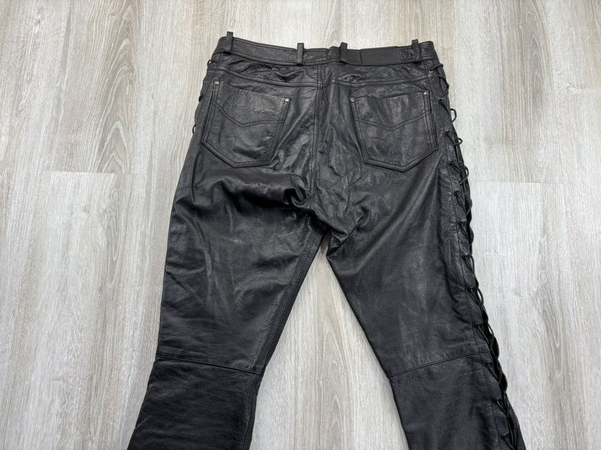 Leather × Vintage Mens biker motorcycle leather pants Highway Size 52 Size US 34 / EU 50 - 7 Thumbnail