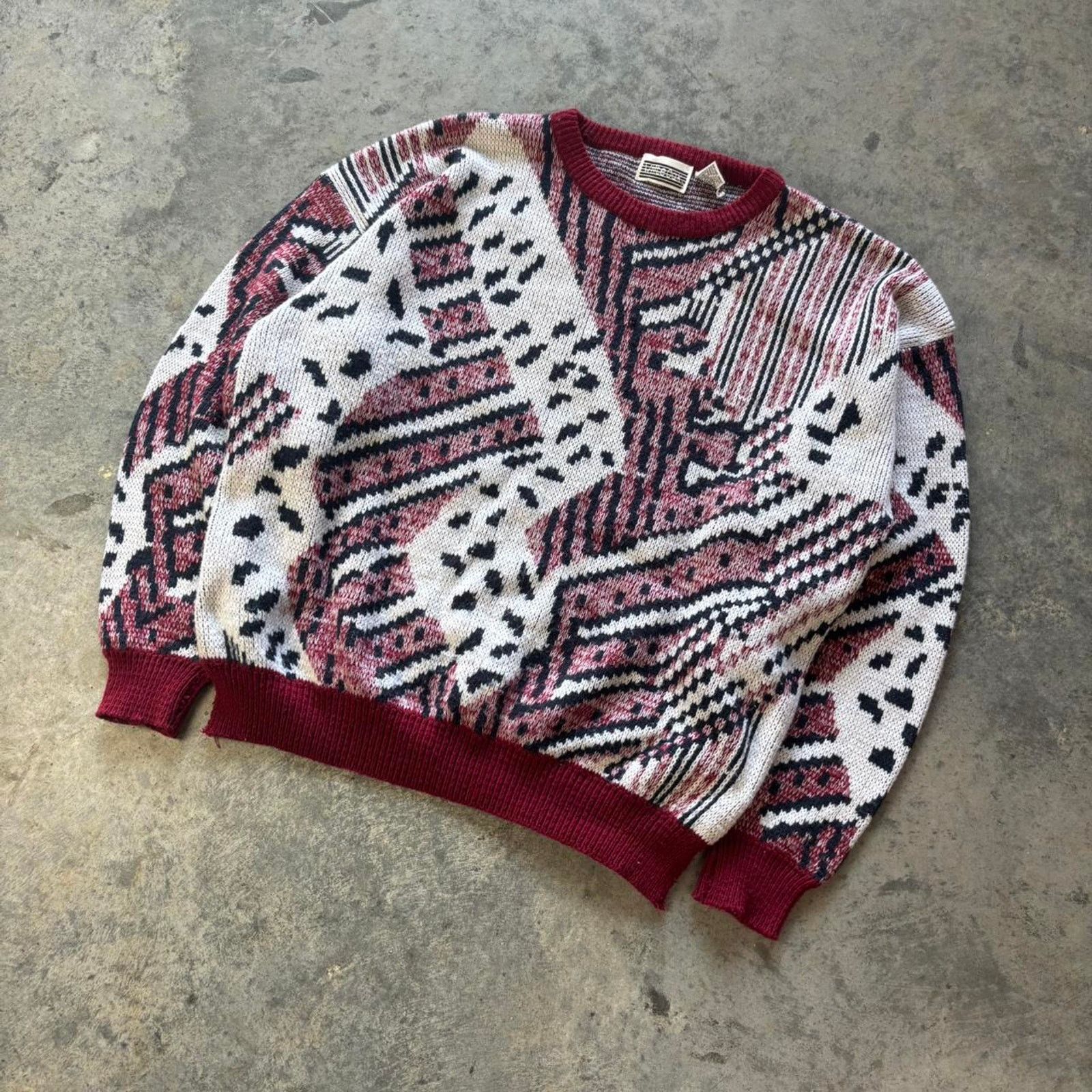 80s Art Deco Retro Sweater