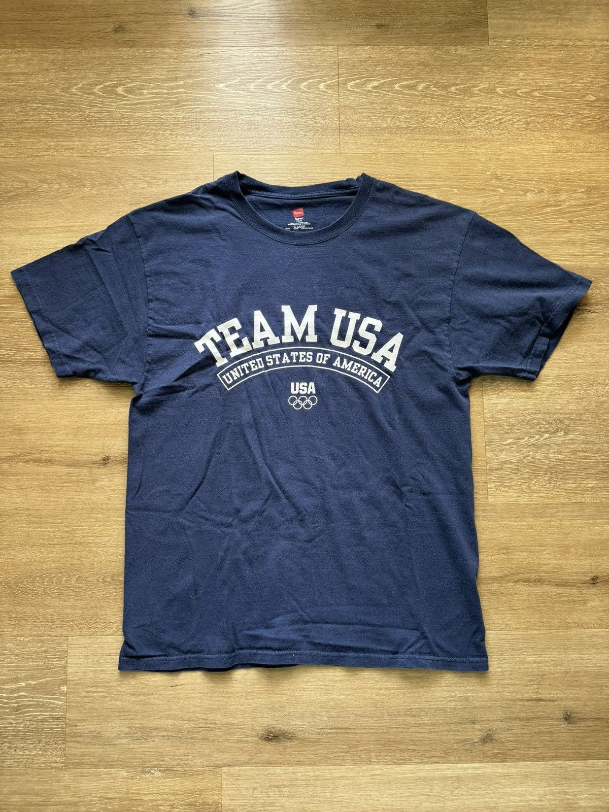 USA Olympics Olympic Tee - TEAM USA Official Arch Logo Dark Blue (Large) Size US L / EU 52-54 / 3 - 7 Thumbnail
