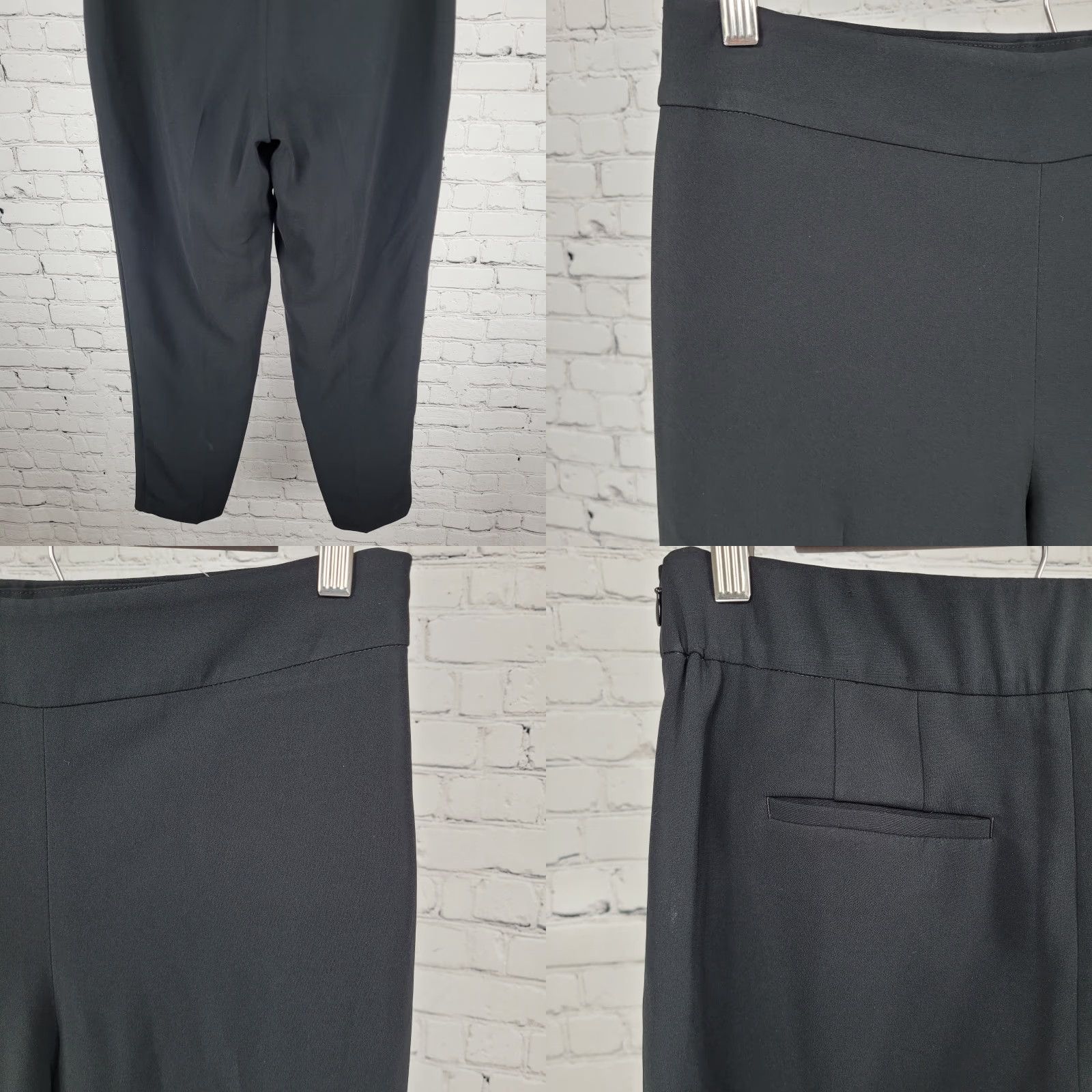 Talbots Talbots Black Easy Travel Slim Ankle Pants High Rise Tapered Stretch 2 (28x28) Size 26" / US 2 / IT 38 - 8 Thumbnail
