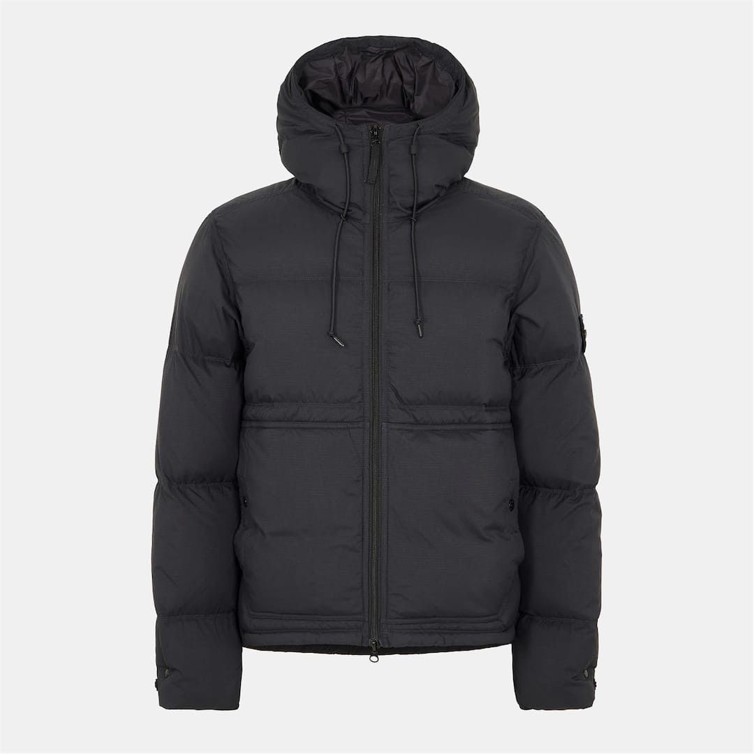 Stone Island o1g2r1mq0526 Quilted Medium Puffer Jacket in Nero Size US M / EU 48-50 / 2 - 1 Thumbnail
