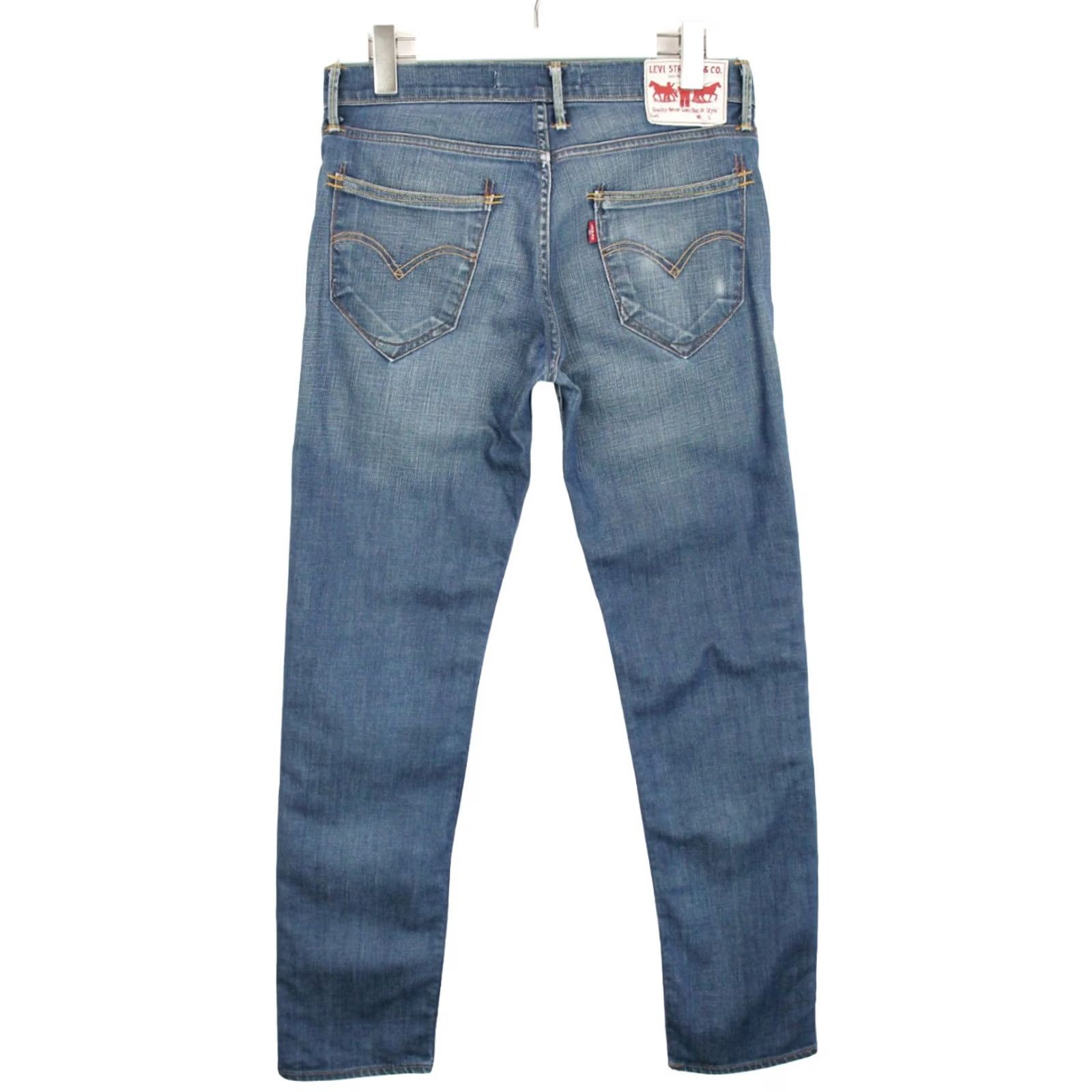 Levi's LEVI'S 519 Slim Jeans Men's W30/L32 Zip Fly Faded Whiskers 5 Pocket Design Denim Blue Slim Jeans Mens W30/L32 Zip Fly Frayed? No FFC Size US 30 / EU 46 - 2 Thumbnail
