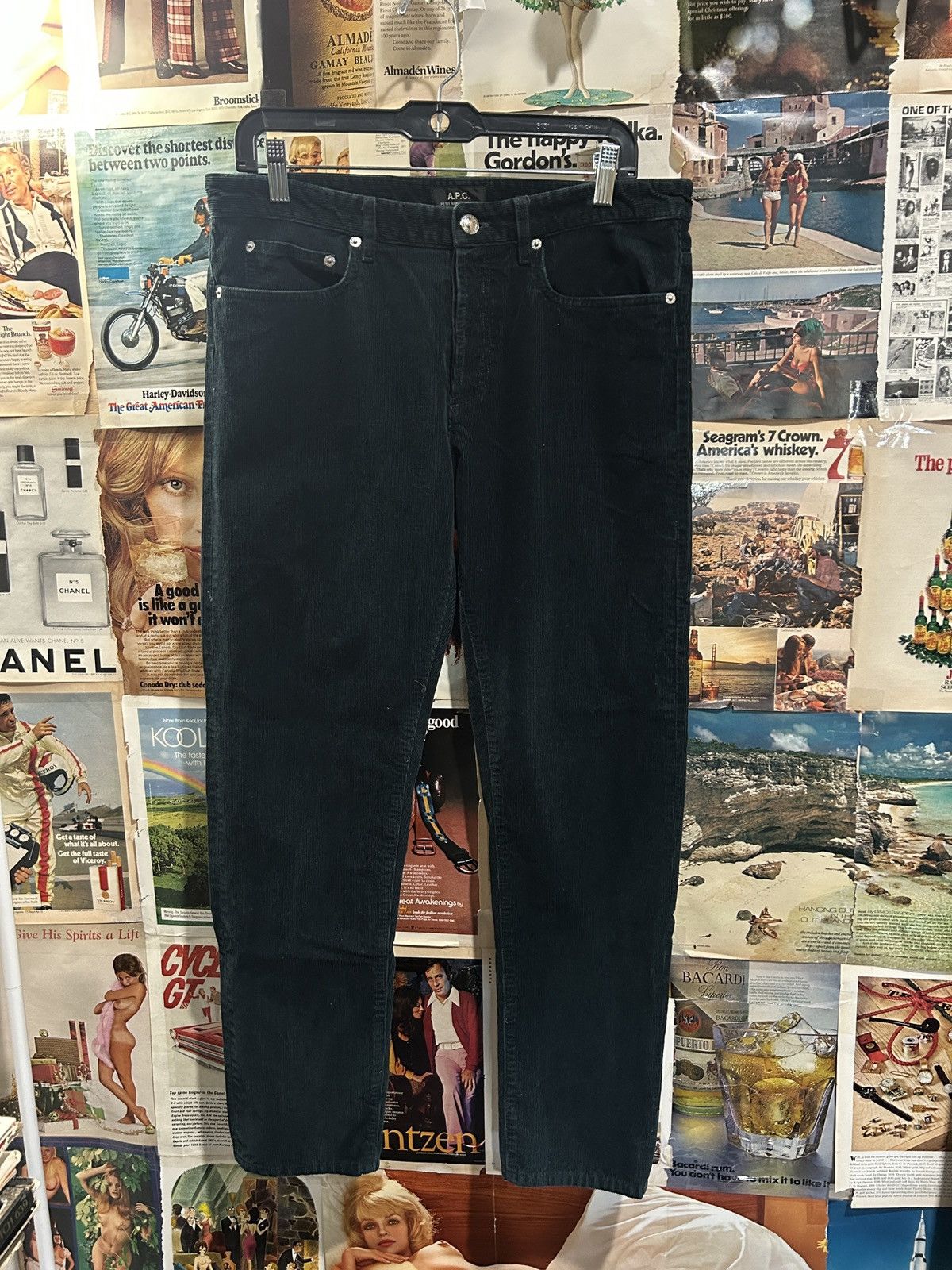 APC Olive Green Corduroy Pants