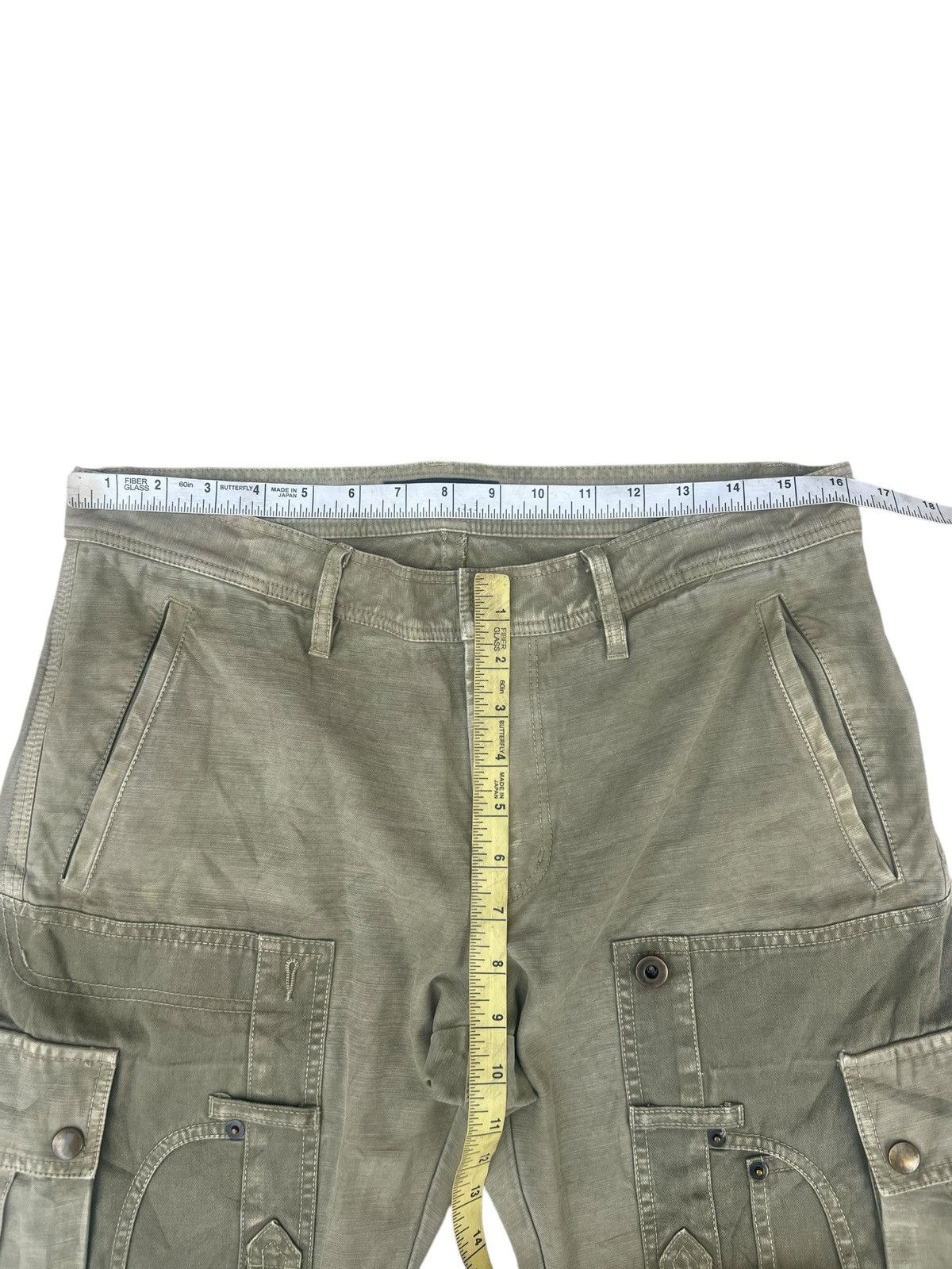 Kiminori Morishita HALB Japan Multi Pocket Fade Olive Green Trouser Pant Size US 32 / EU 48 - 2 Thumbnail