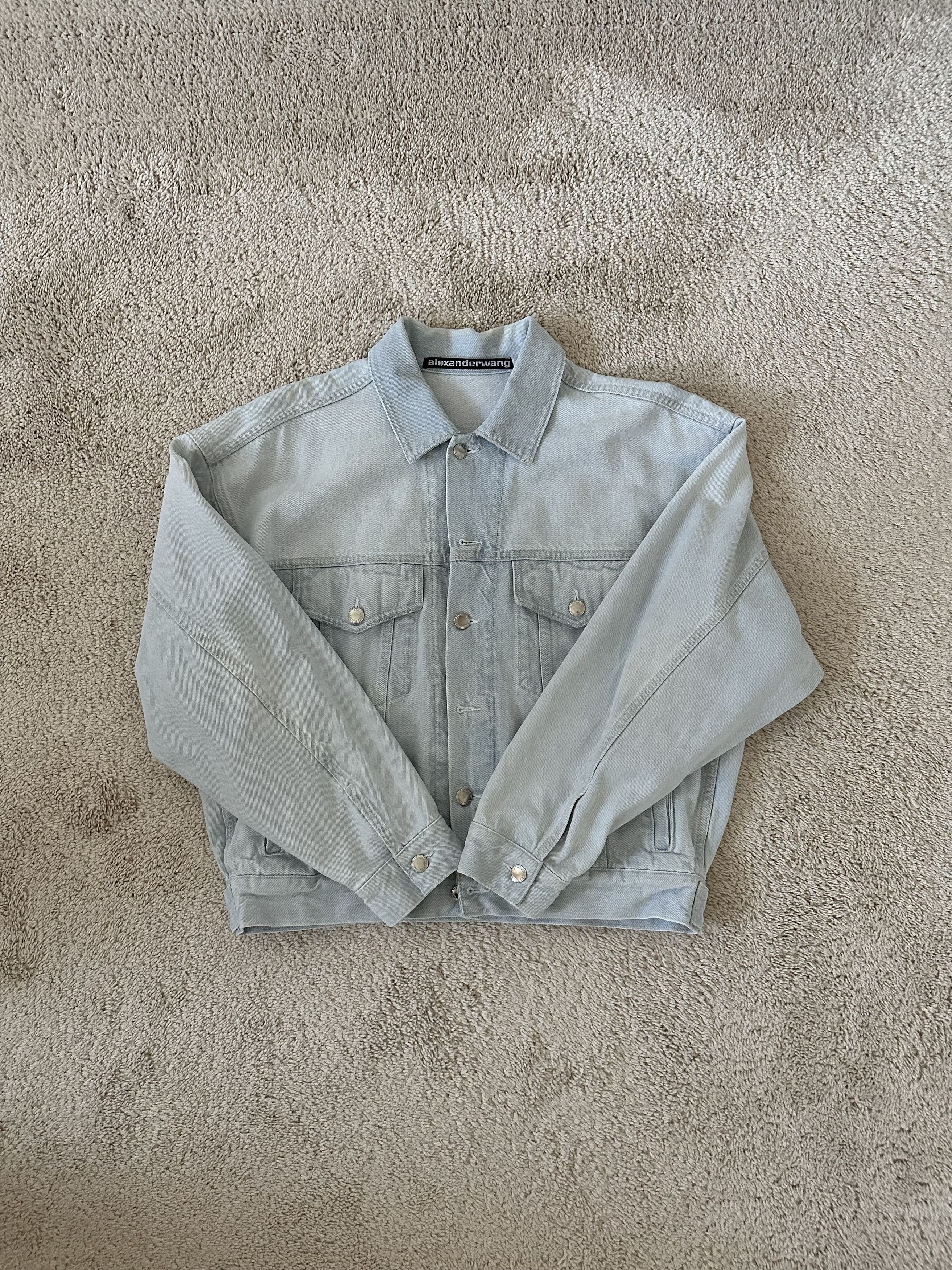 Alexander Wang Alexander Wang Game Denim Jacket (Light Wash Blue) Size US S / EU 44-46 / 1 - 1 Thumbnail