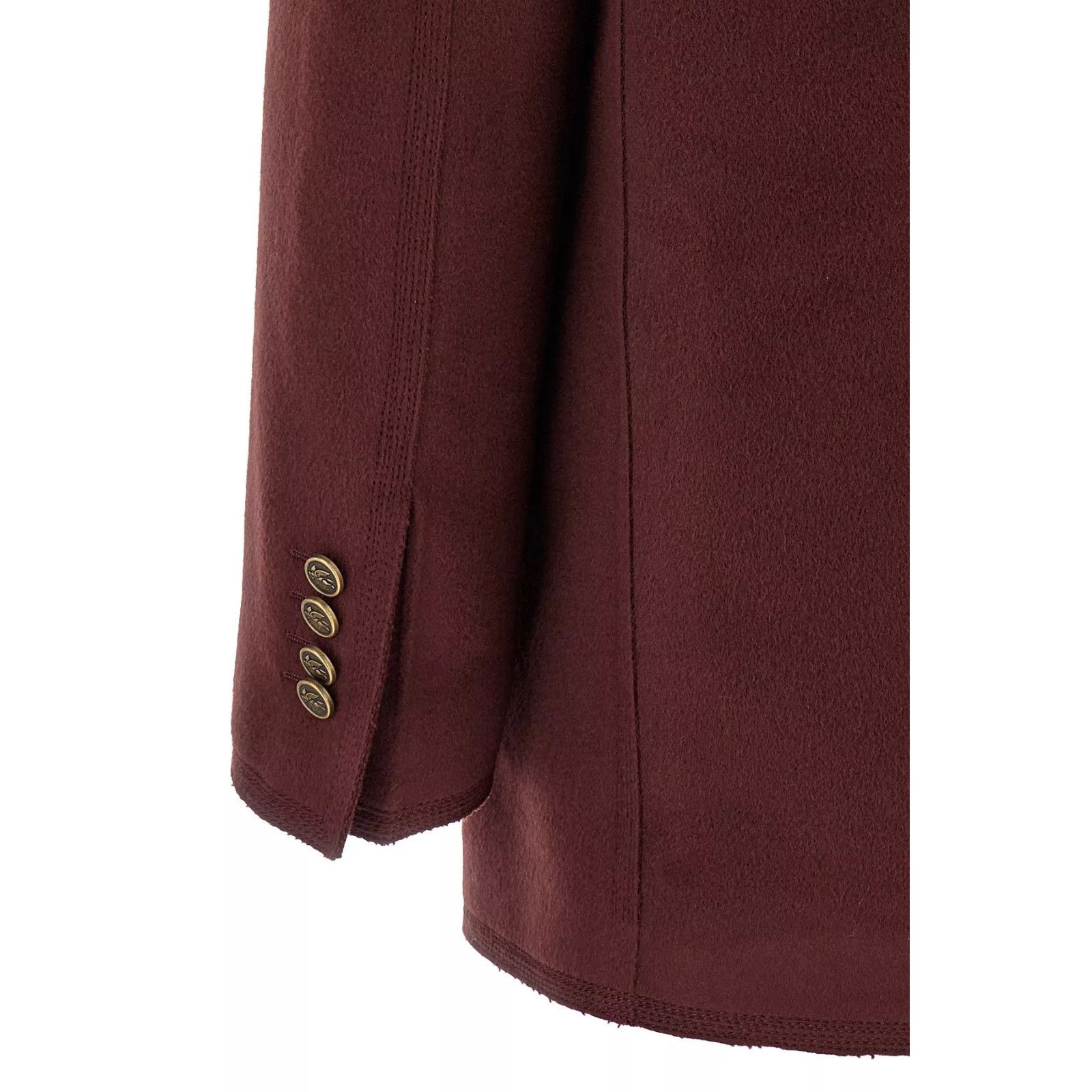 ETRO Double-Breasted Bordeaux Wool Blazer New & Authentic (W