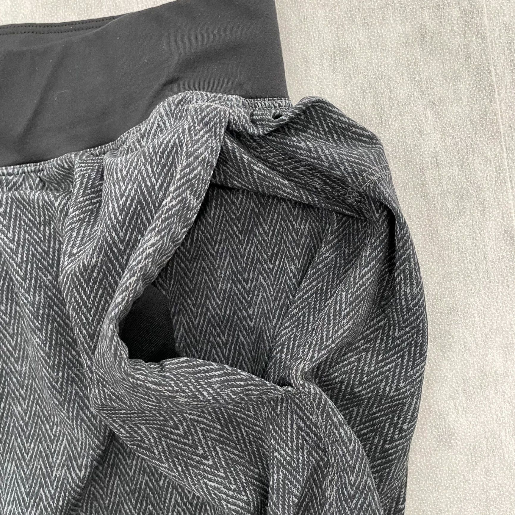 Lululemon Lululemon T.H.E. Unlined Short Mens L Gray Drawstring Side Pocket Activewear Size US 33 - 7 Thumbnail