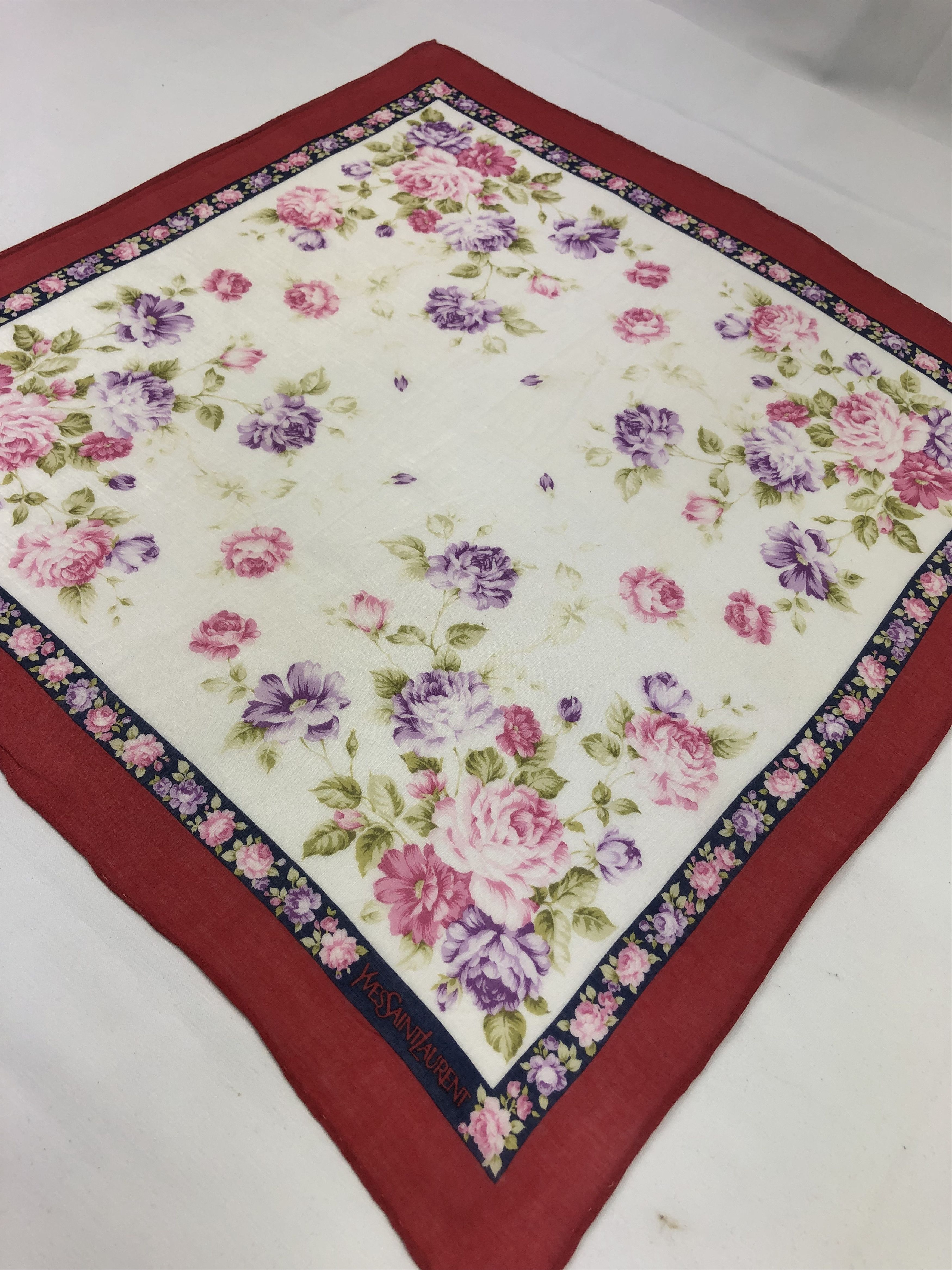 Yves Saint Laurent Yves Saint Laurent Handkerchief / Bandana / Neckerchief Size ONE SIZE - 4 Thumbnail