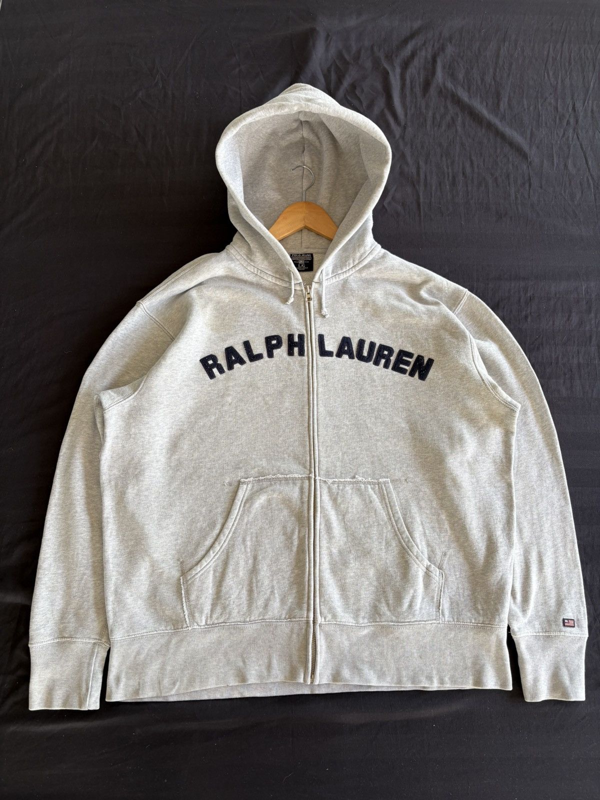 Polo Ralph Lauren × Vintage 90s Polo Ralph Lauren Faux Fur Hoodie