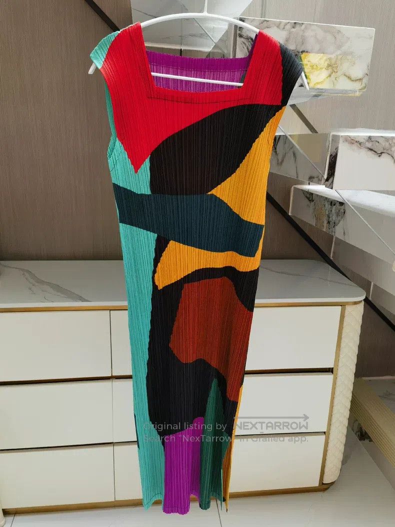 Issey Miyake Issey Miyake Color-Block Dress Size M / US 6-8 / IT 42-44 - 1 Thumbnail