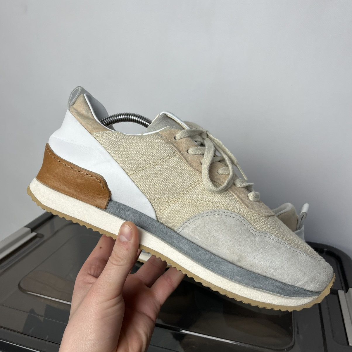 A.S.98 A.S.98 Burke Lux Italian Sneakers Handcrafted Retro Runner Size US 9 / EU 42 - 7 Thumbnail