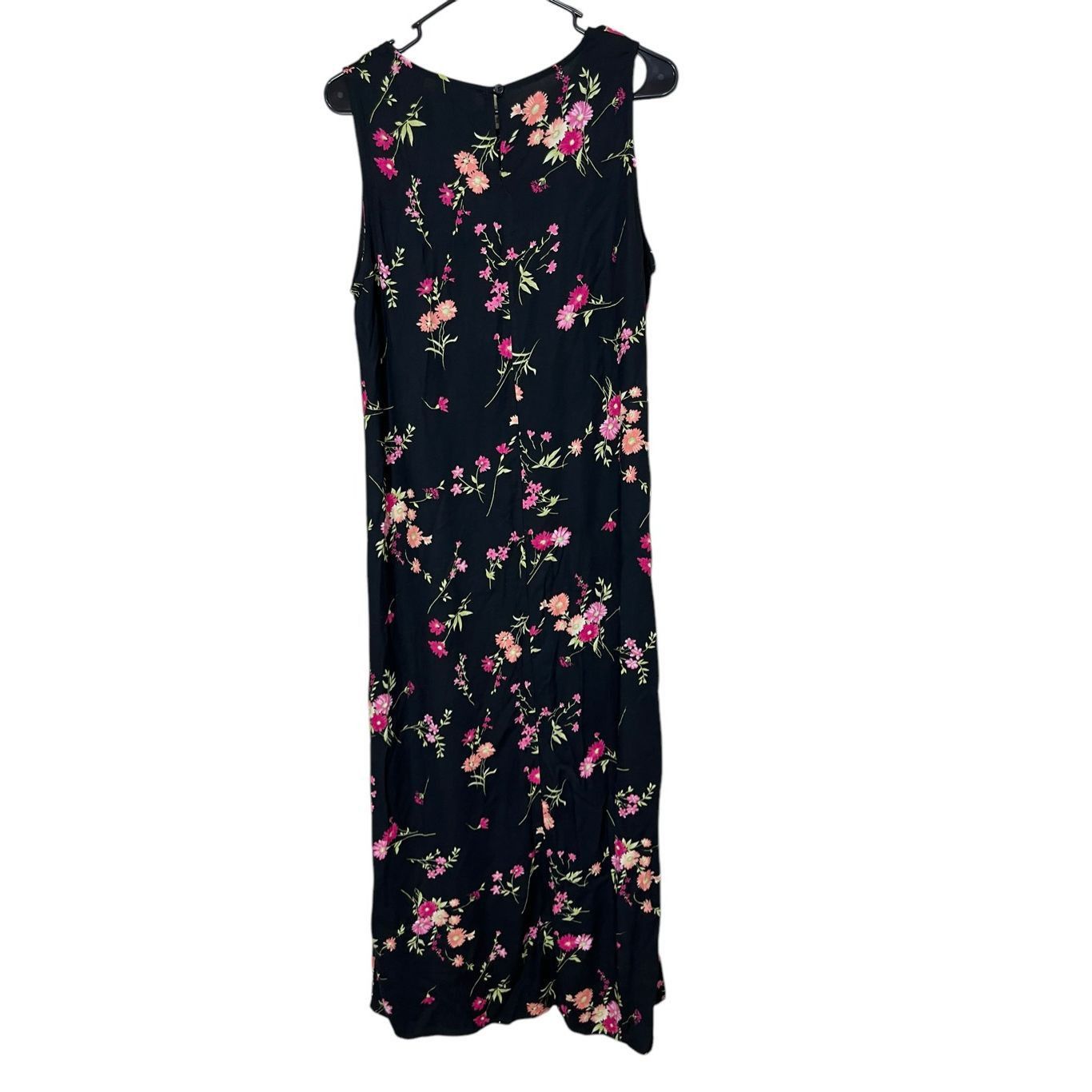 Other Vintage Studio Ease 90s Black Floral Print Maxi Dress Size 10 Size L / US 10 / IT 46 - 5 Thumbnail
