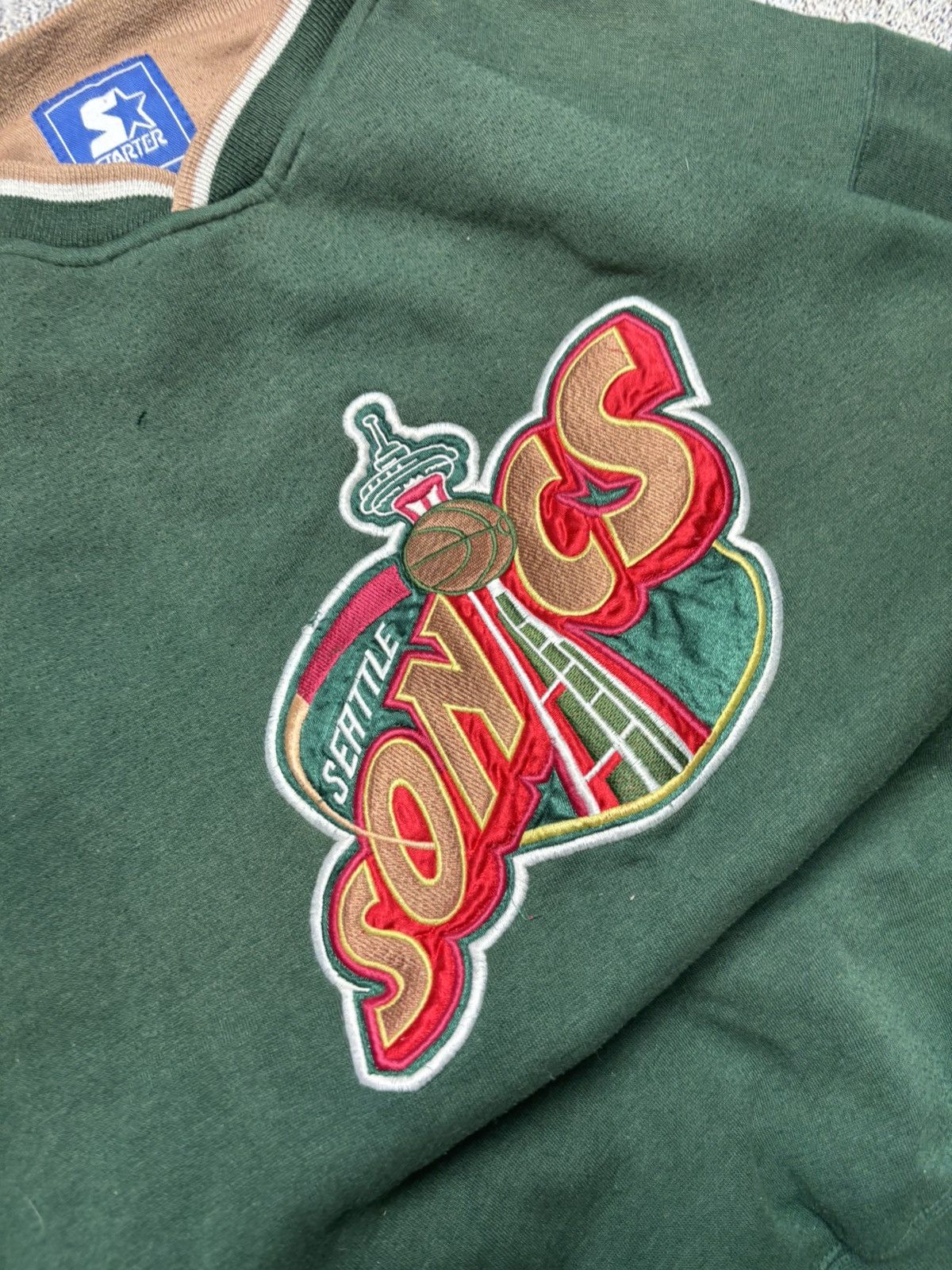NBA × Starter Vintage Starter boxy Crewneck Sonics NBA basketball 90s Size US S / EU 44-46 / 1 - 2 Thumbnail