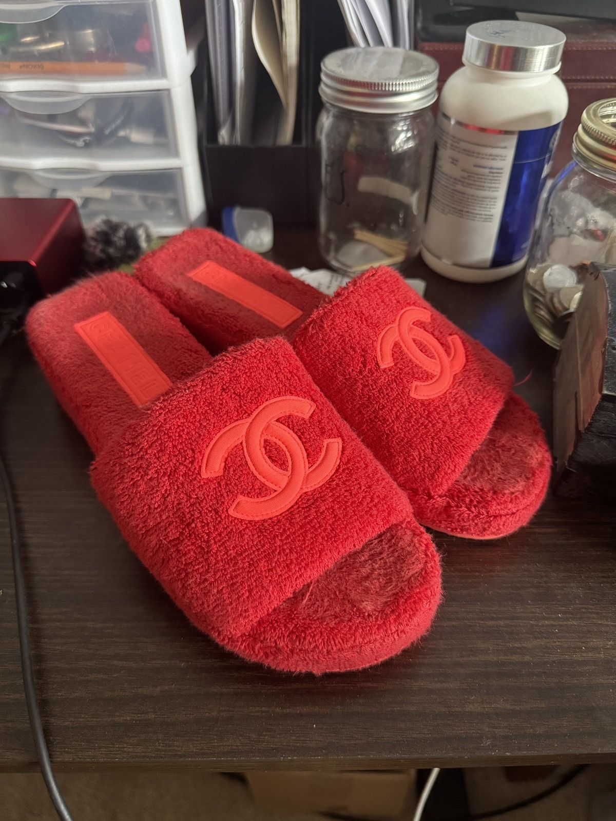 Chanel Chanel 2022 Interlocking CC Logo Slides Size US 8 / IT 38 - 1 Thumbnail