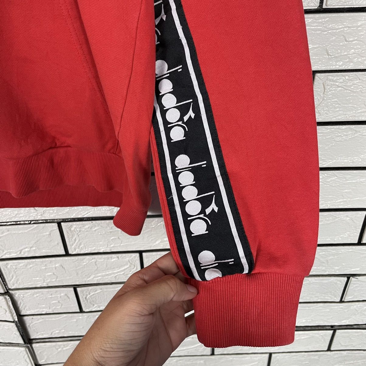 Diadora Diadora Red Pullover Hoodie Size US M / EU 48-50 / 2 - 12 Thumbnail