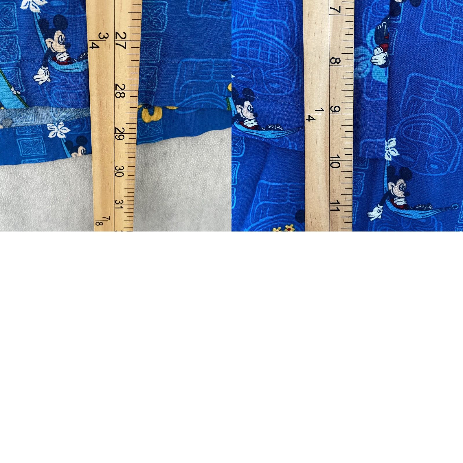 Disney DISNEY Mickey Mouse Hawaiian Shirt Adult XL Blue Button-Up Casual Travel Size US XL / EU 56 / 4 - 8 Thumbnail