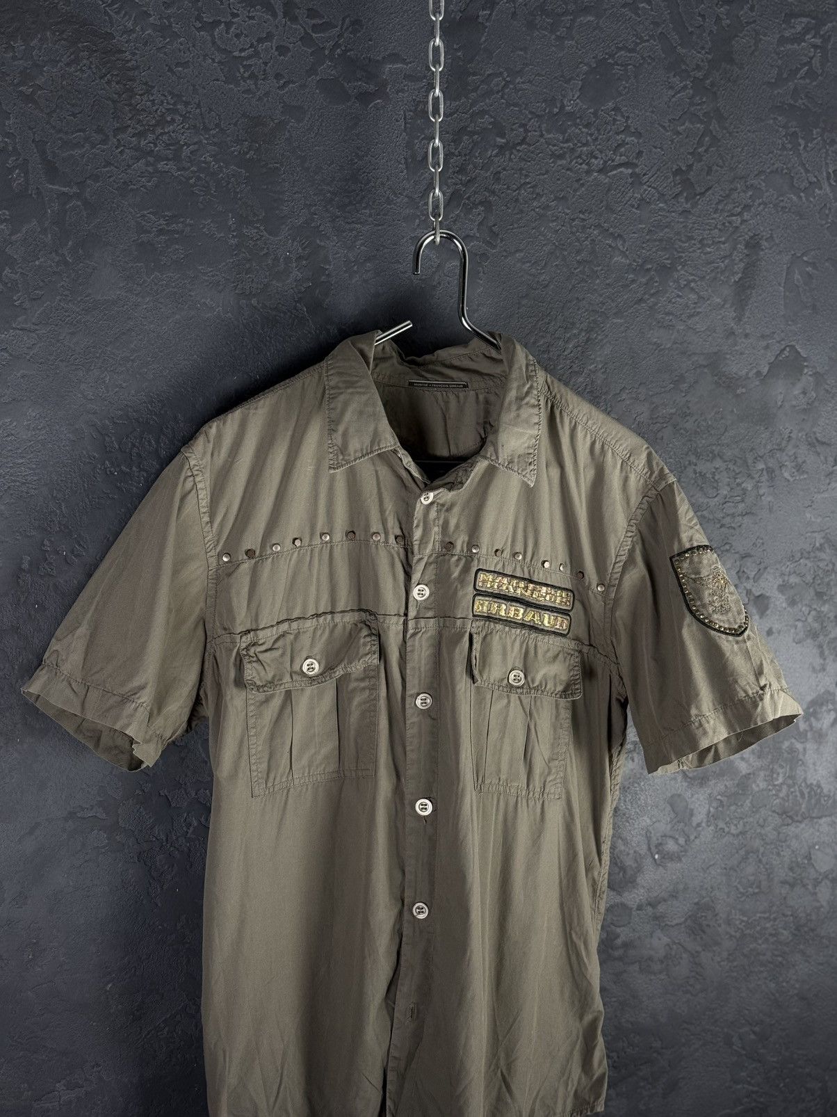 Marithe + Francois Girbaud 1990s Marithe Francois Girbaud Shirt Button Up Size L / US 10 / IT 46 - 2 Thumbnail