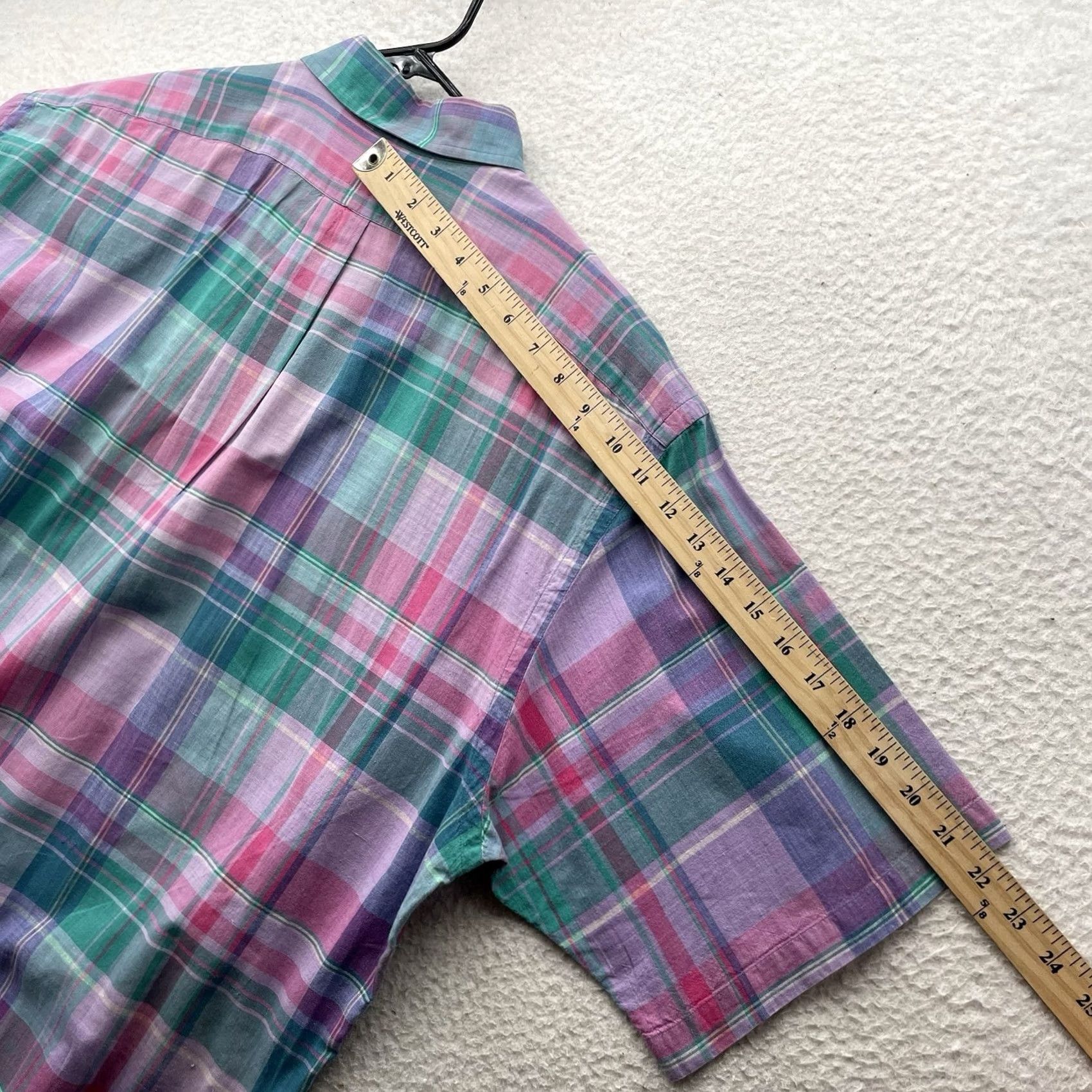 Polo Ralph Lauren Polo Ralph Lauren Shirt Mens Large L Golf Crest Plaid Purple Teal Preppy Size US L / EU 52-54 / 3 - 7 Thumbnail