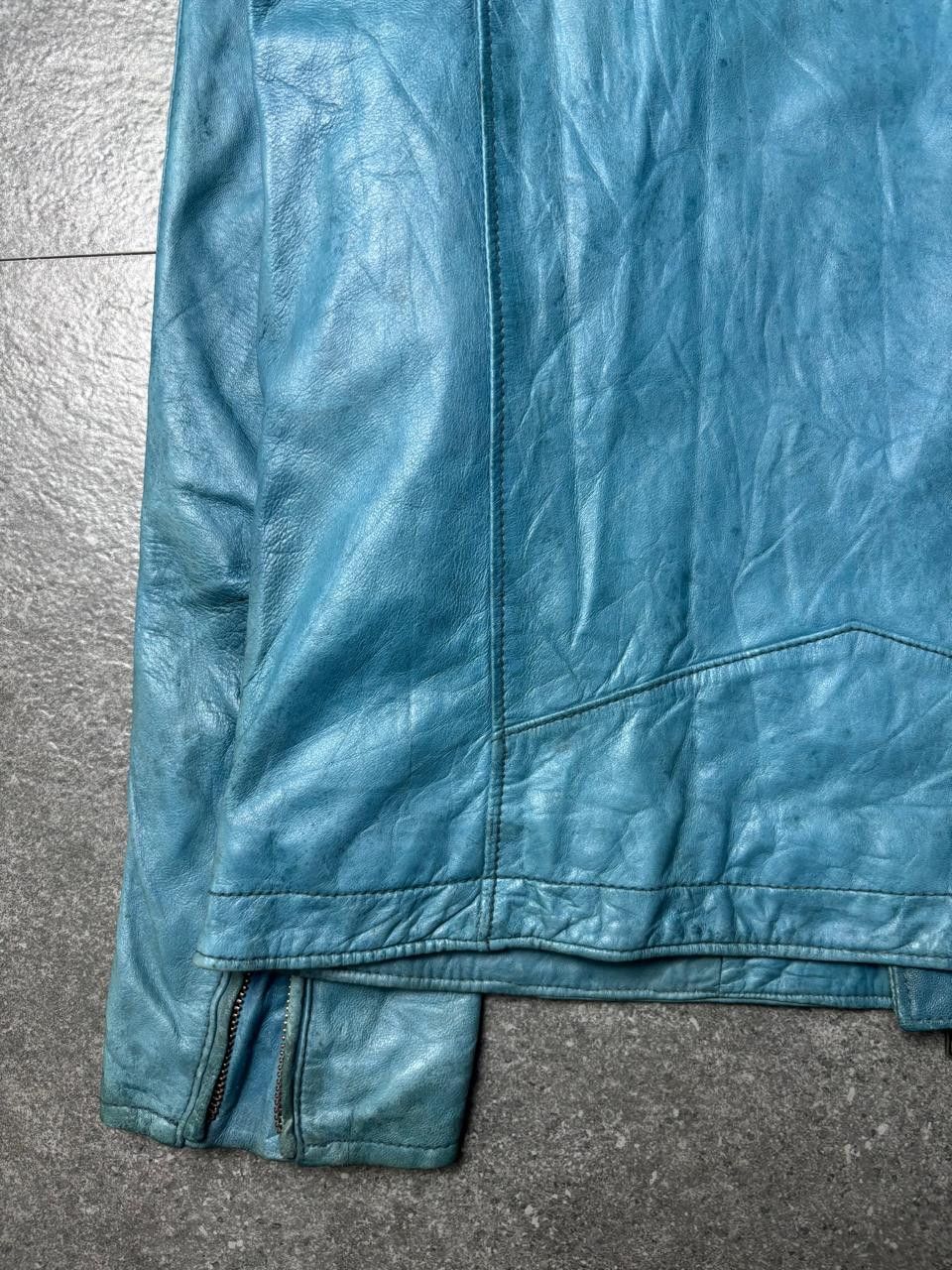 Tete Homme 2000s Tete Homme Asymmetric Leather Jacket Size US S / EU 44-46 / 1 - 17 Thumbnail