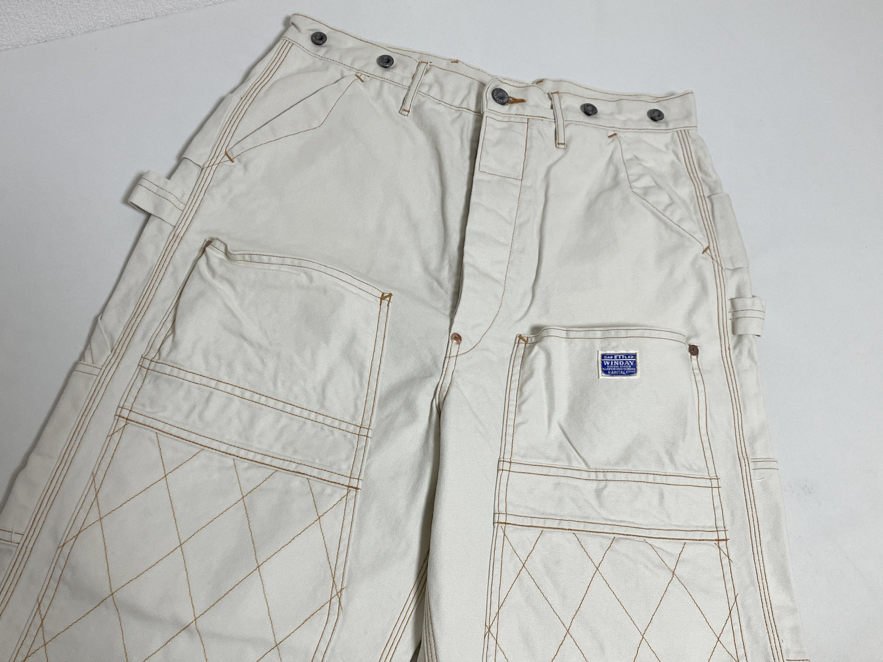 Kapital Light Canvas LUMBER Pants natural new 5