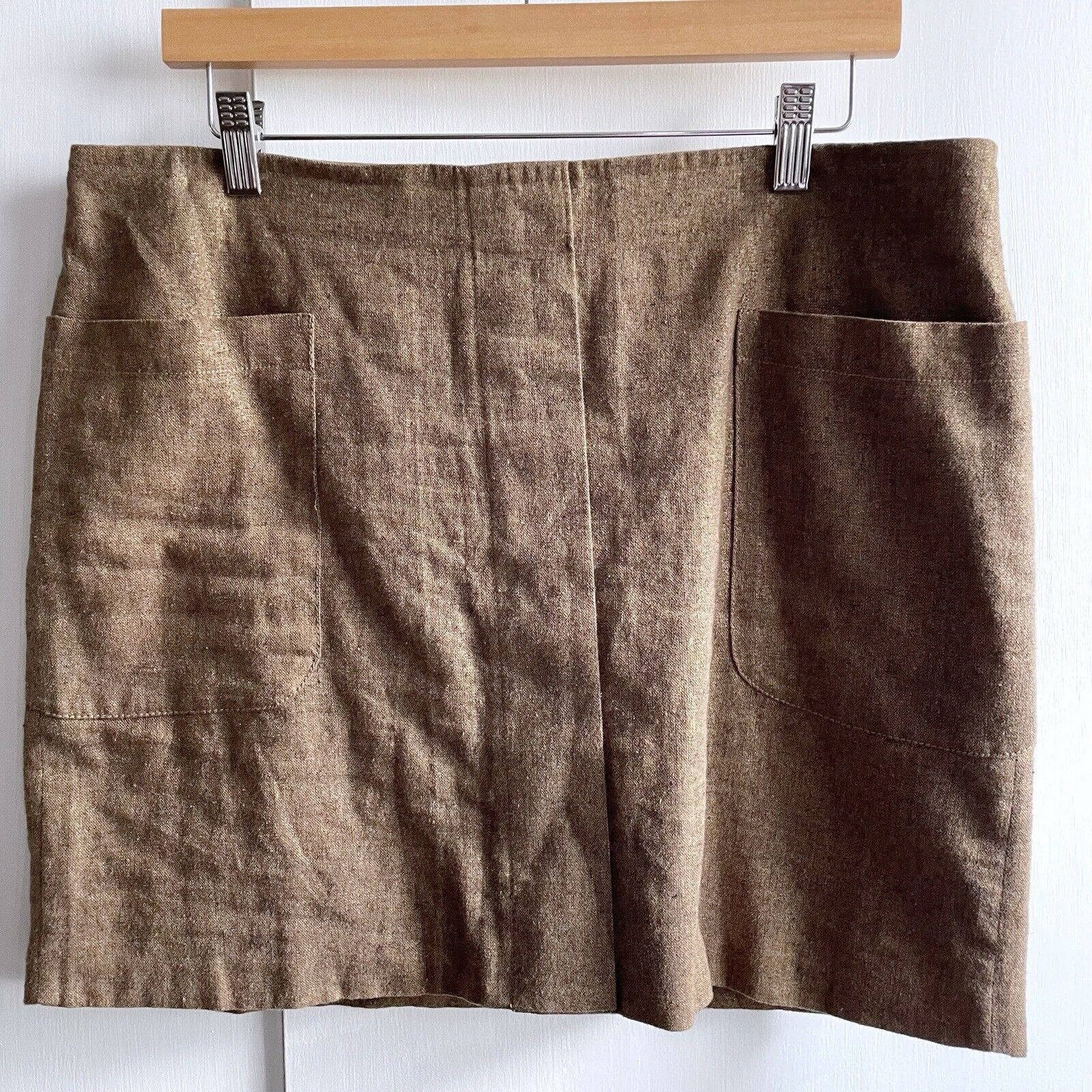 Gap GAP Gold Bronze Metallic Brown Mini Skirt Size 10 Size 32" / US 10 / IT 46 - 1 Thumbnail