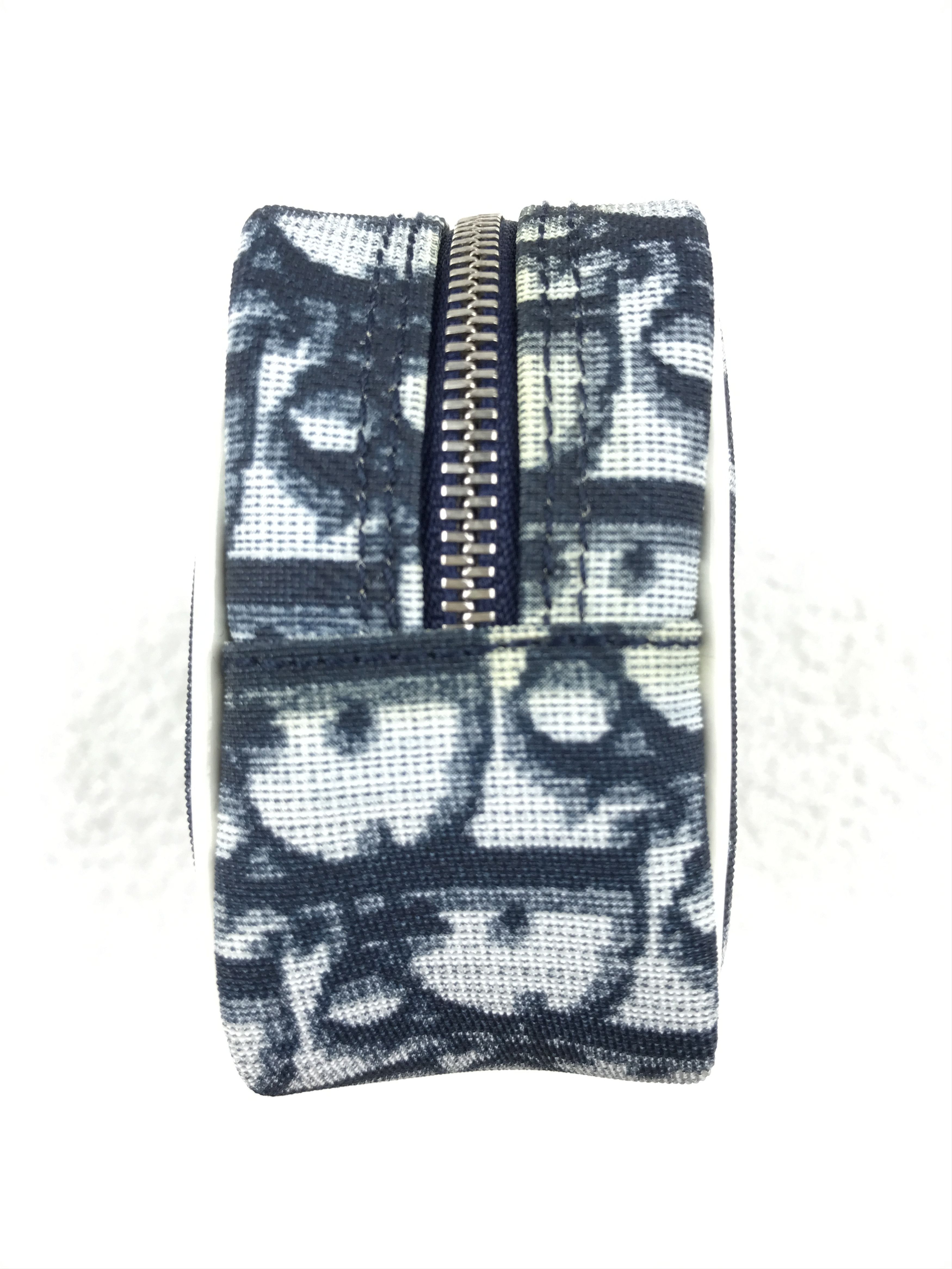 Christian Dior Monsieur Vintage Christian Dior Trotter Pouch Canvas Navy Ivory Size ONE SIZE - 3 Thumbnail