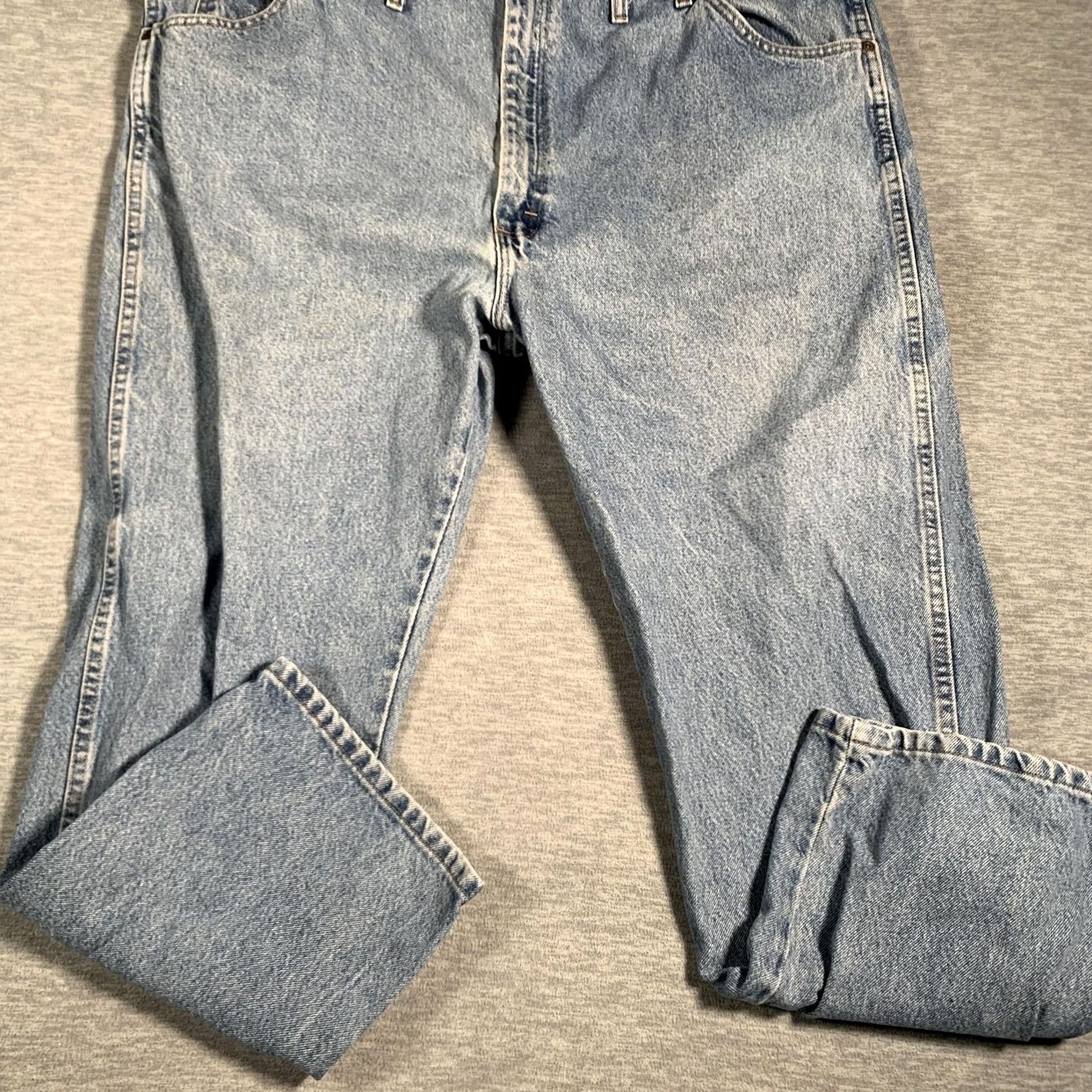 Wrangler Wrangler Jeans Mens 46x29 Blue Straight Leg Denim 96501SW Cotton Regular Fit Jeans Size US 30 / EU 46 - 3 Thumbnail