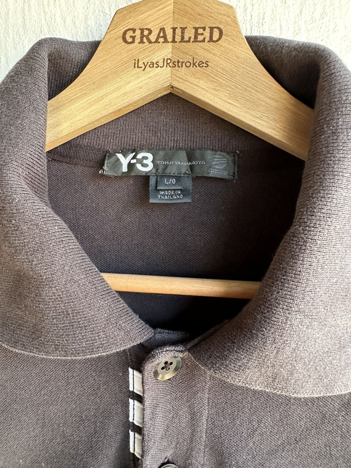 Adidas × Y's Y-3 Yohji Yamamoto Adidas Collar Tee Size US M / EU 48-50 / 2 - 10 Thumbnail