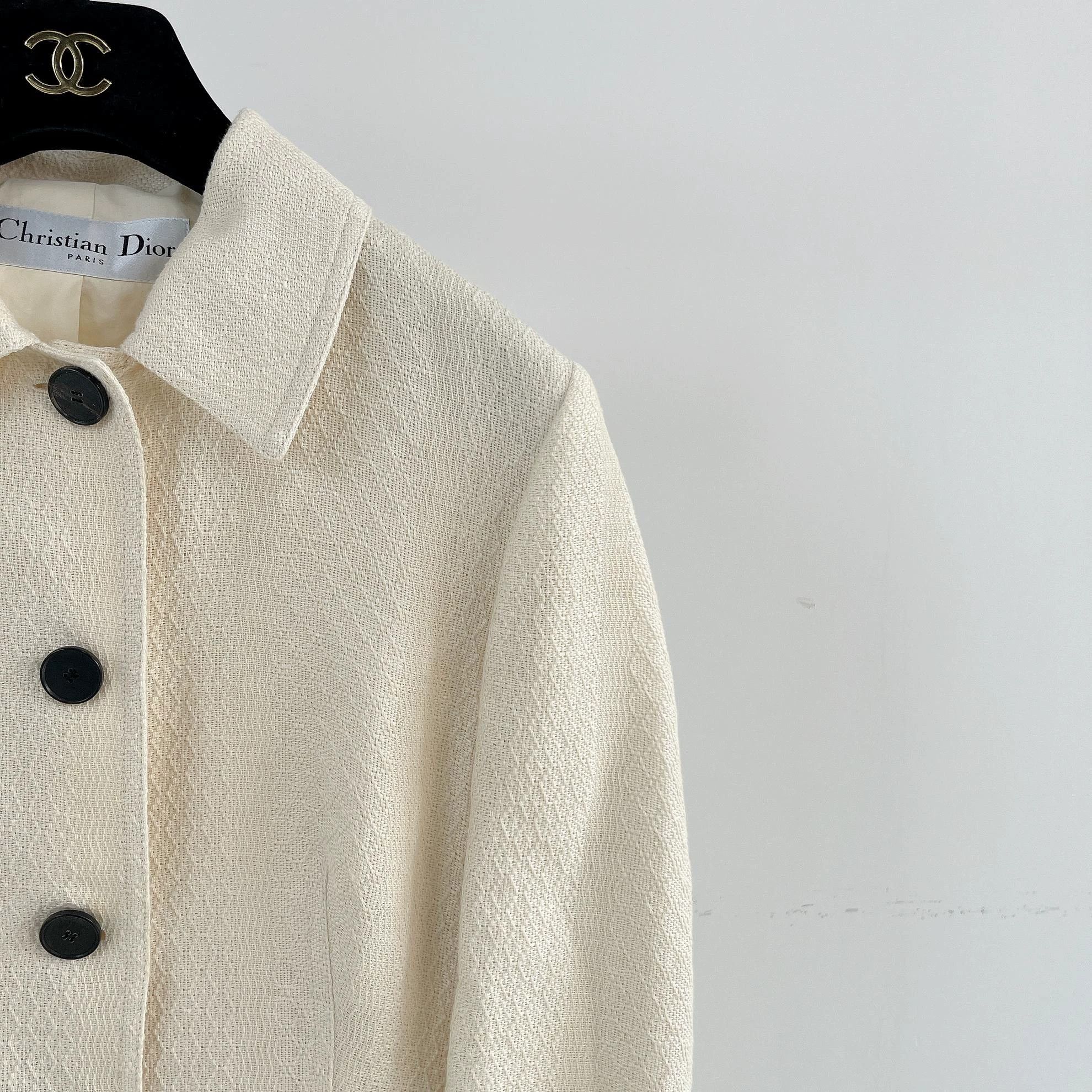 Dior Dior Ivory Tailored Blazer F38 Size S / US 4 / IT 40 - 2 Thumbnail