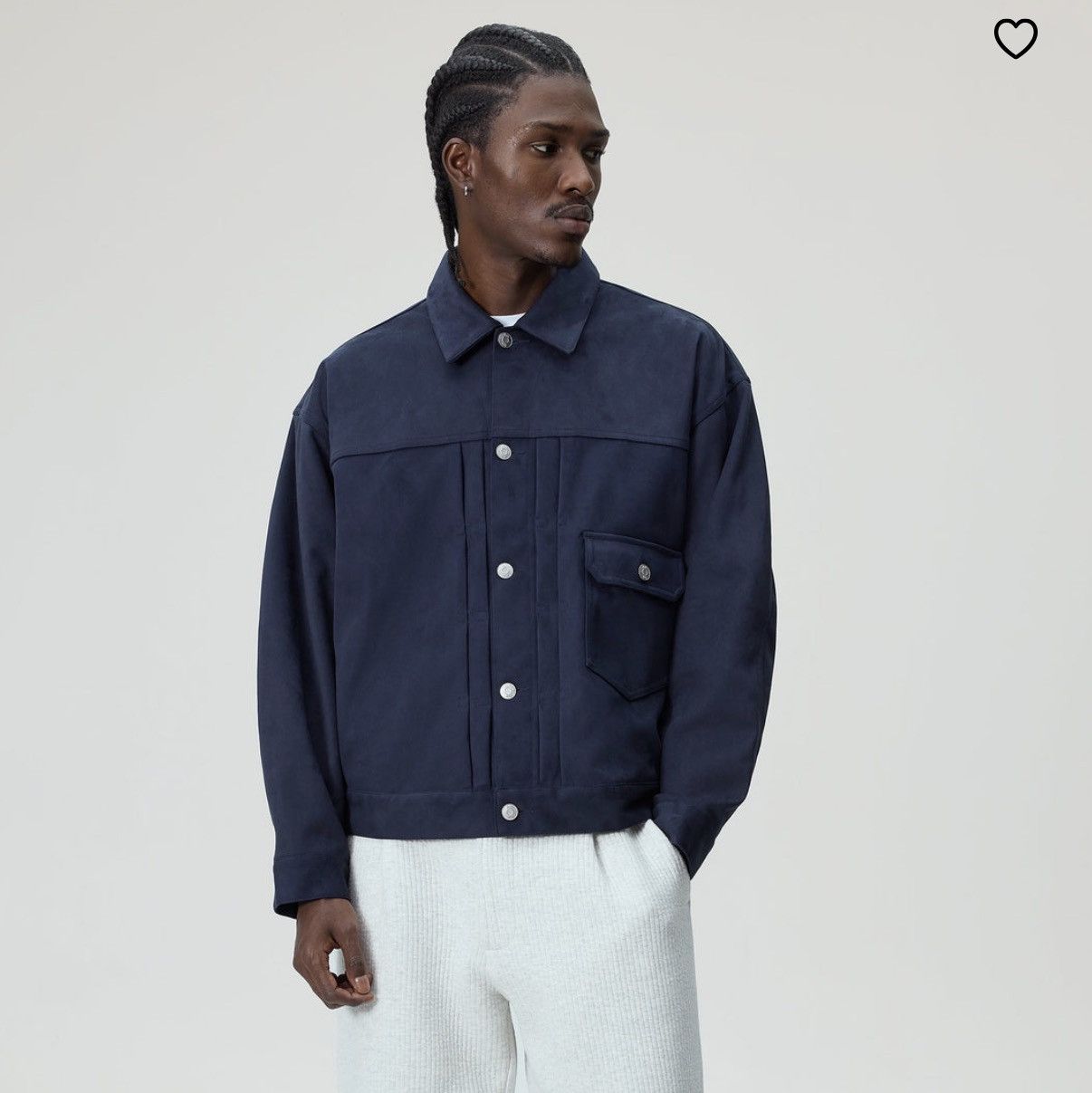 Kith Kith Microsuede Alonzo Jacket Navy Blue (XL, Used) Size US XL / EU 56 / 4 - 7 Thumbnail